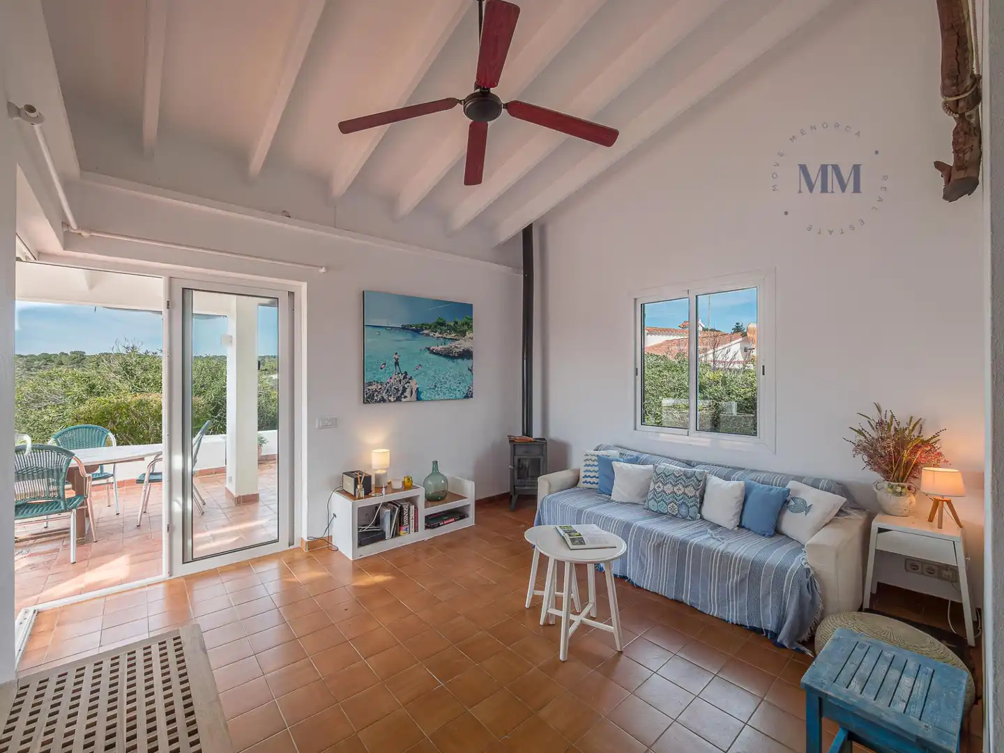 Sala d'estar de Casa o xalet en venda en Maó - Mahón amb Aire condicionat, Calefacció i Jardí privat