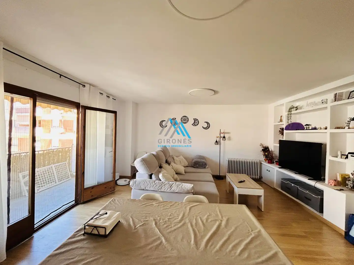 Living room of Flat for rent in Sant Feliu de Guíxols  with Air Conditioner, Heating and Parquet flooring
