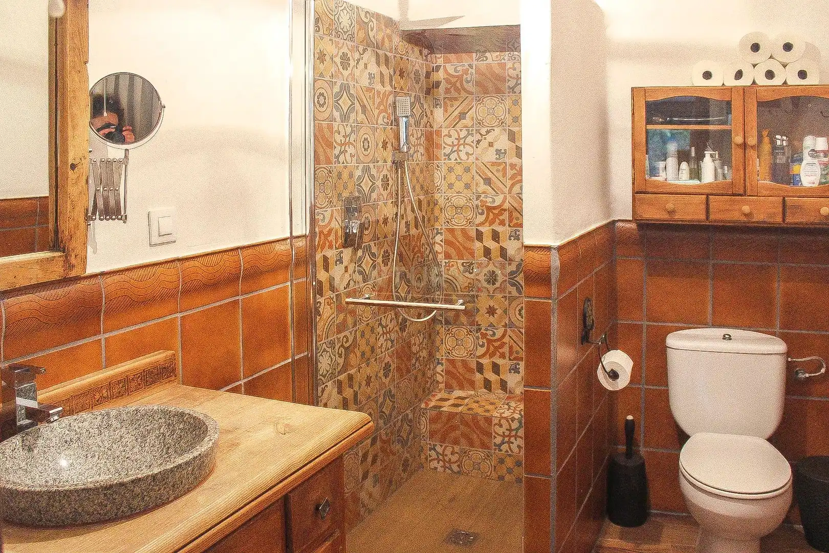 Bany de Casa o xalet en venda en Casas de Don Pedro amb Traster i Piscina