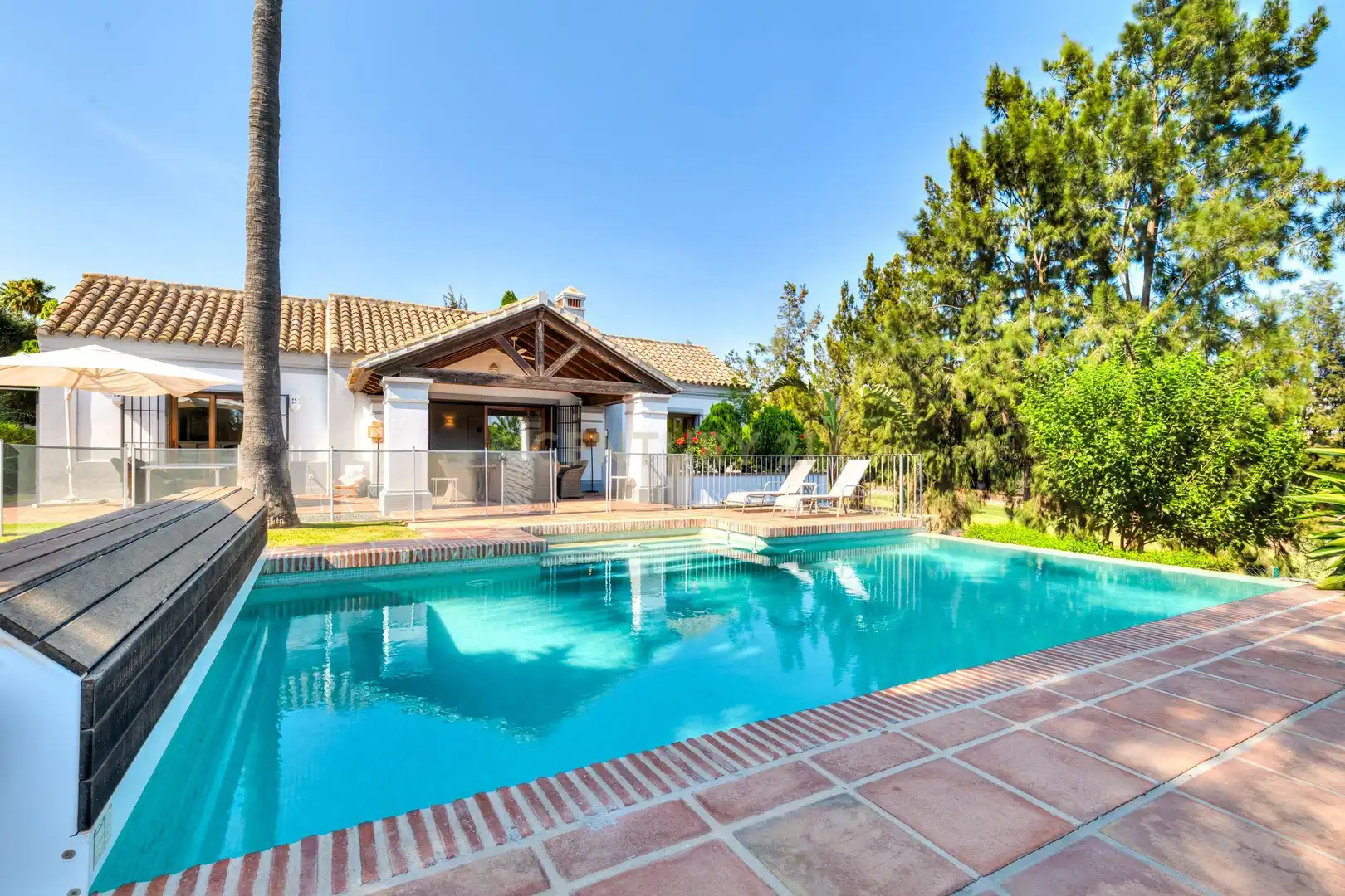 Piscina de Casa o xalet en venda en Mijas amb Aire condicionat, Jardí privat i Traster
