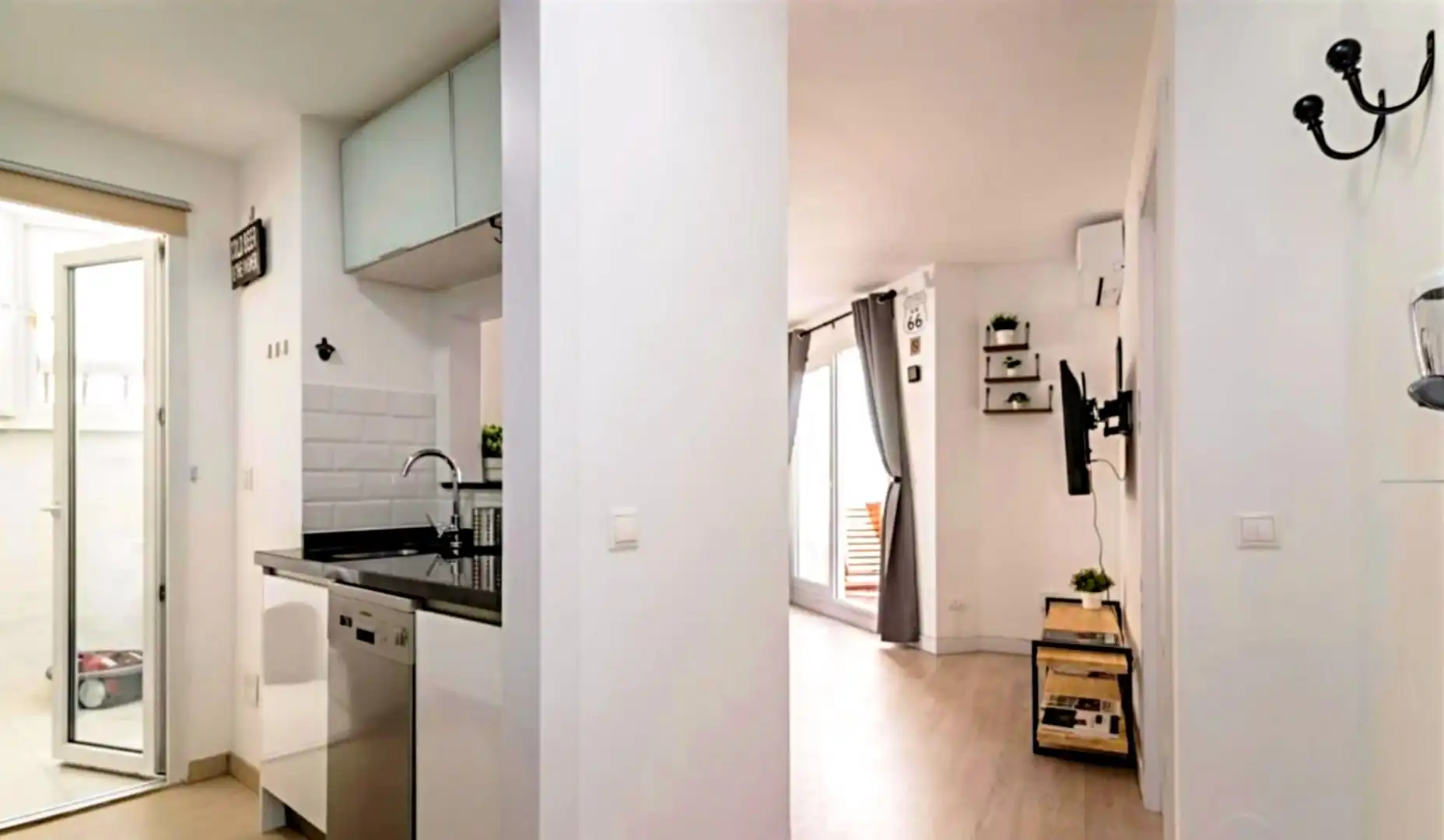 Küche von Wohnung zum Verkauf in Benalmádena mit Klimaanlage, Heizung und Terrasse
