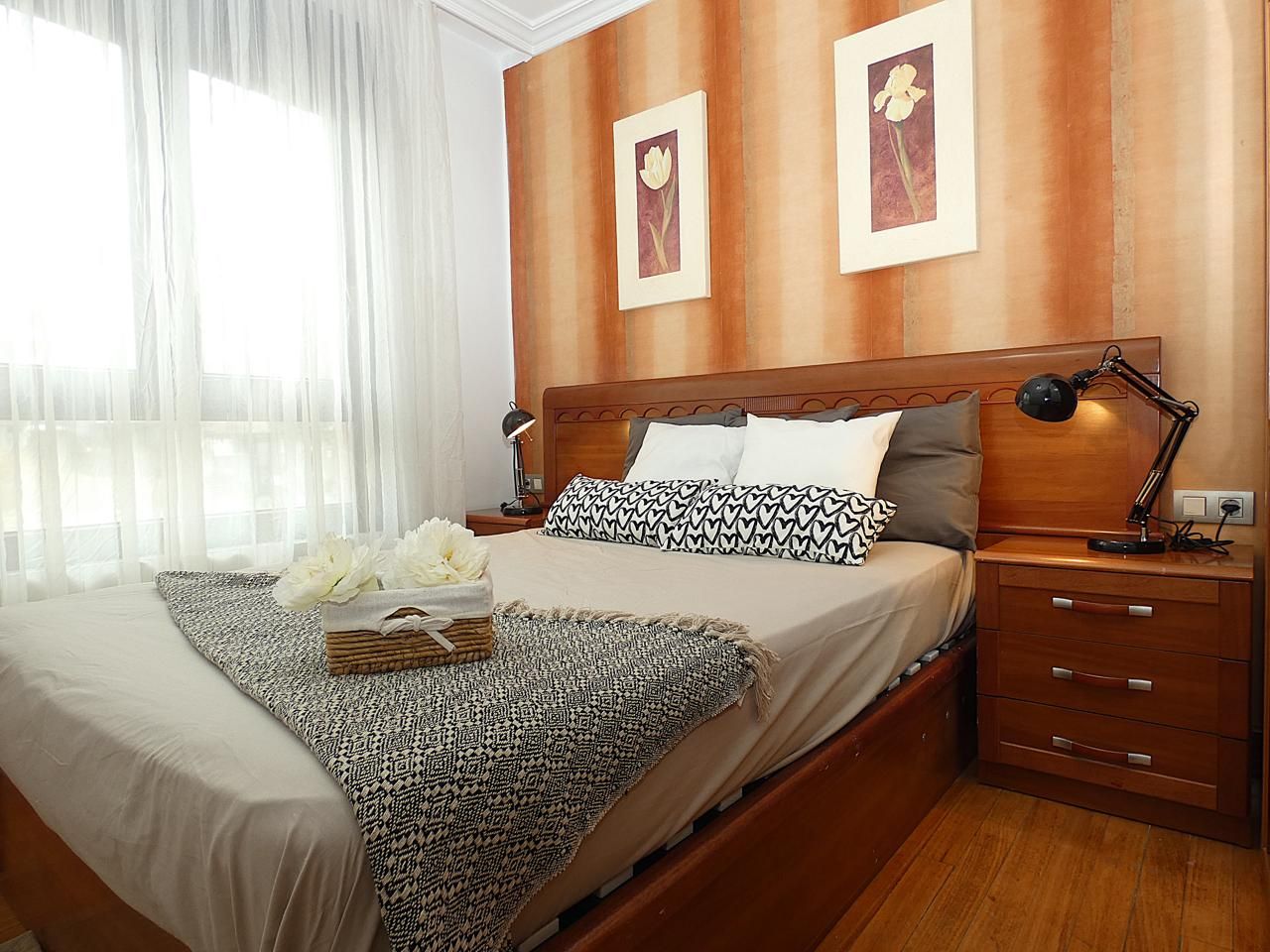 Bedroom of Flat for sale in Sestao   with Heating, Furnished and Balcony