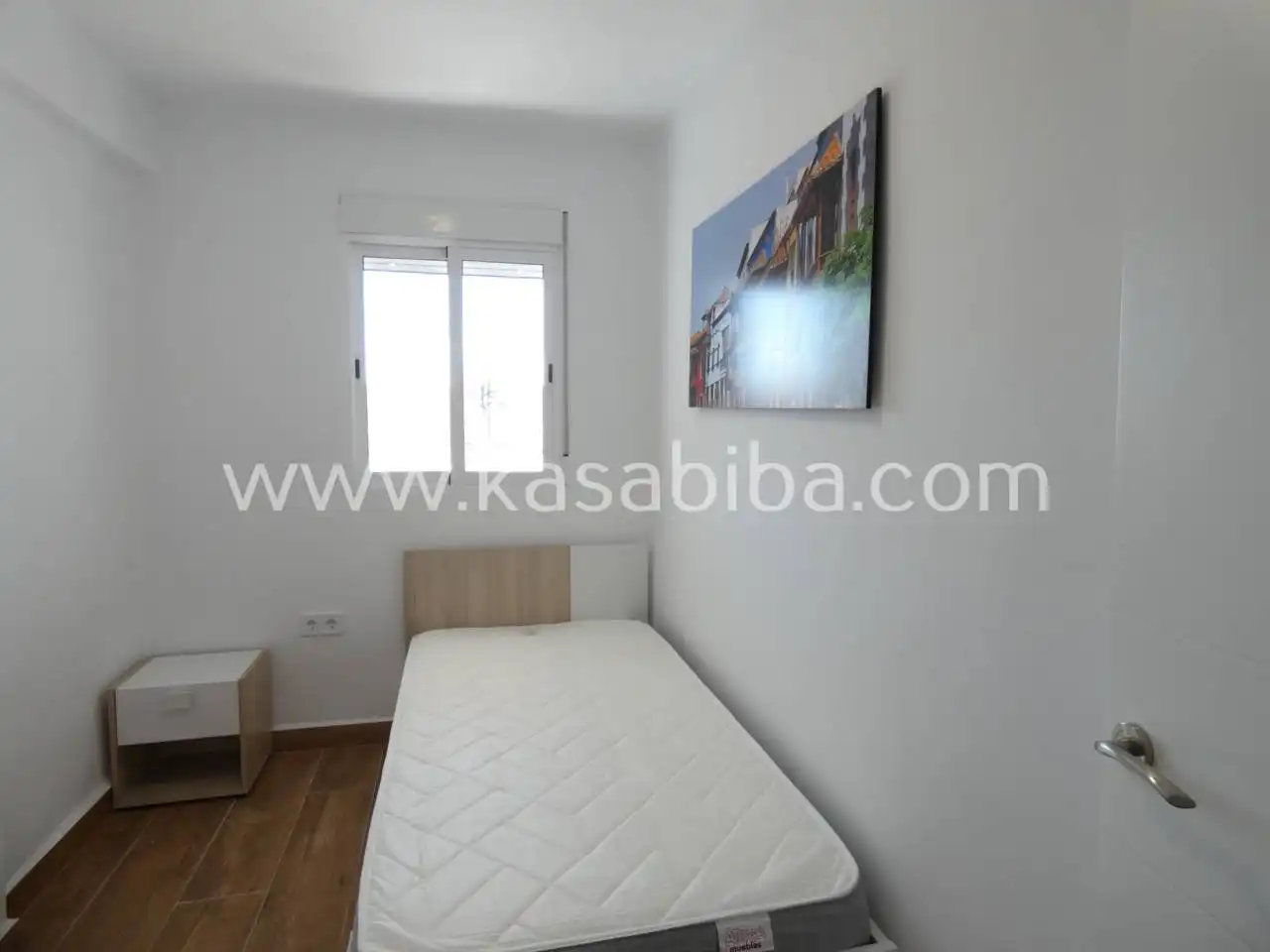 Schlafzimmer von Wohnung zur Miete in Valencia mit Klimaanlage, Heizung und Terrasse