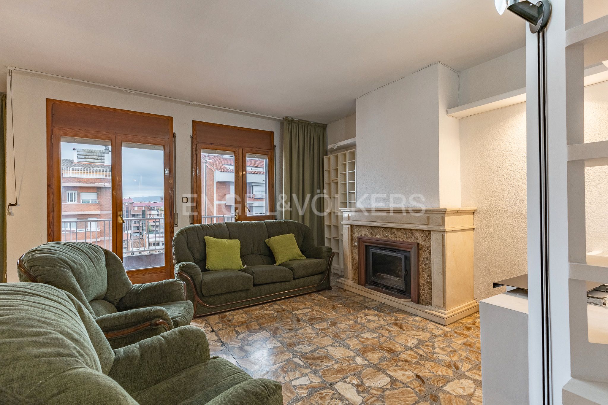 Living room of Attic for sale in Sabadell  with Heating, Terrace and Balcony