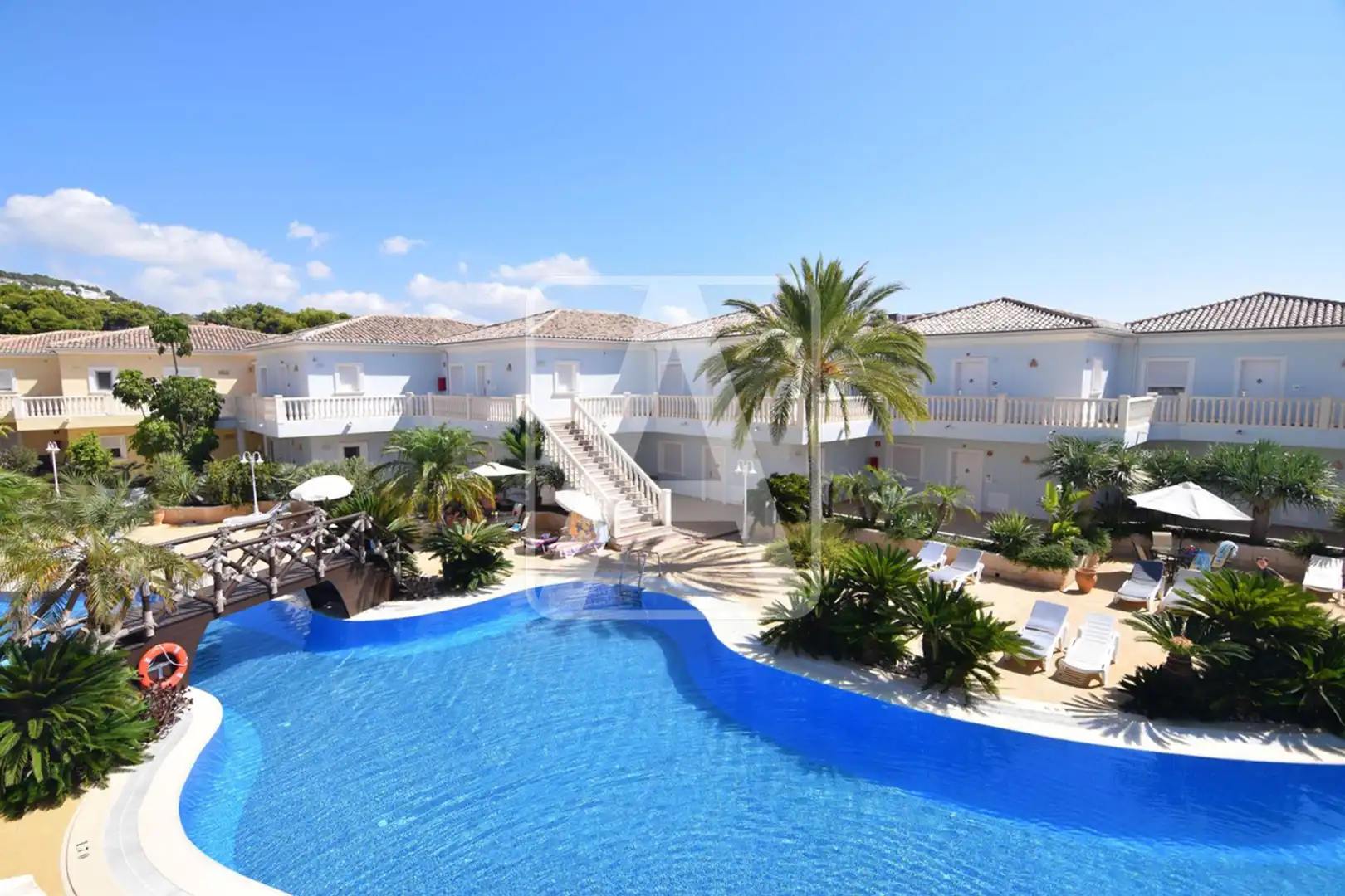 Swimming pool of Apartments for sale in Benissa  with Air Conditioner, Heating and Private garden