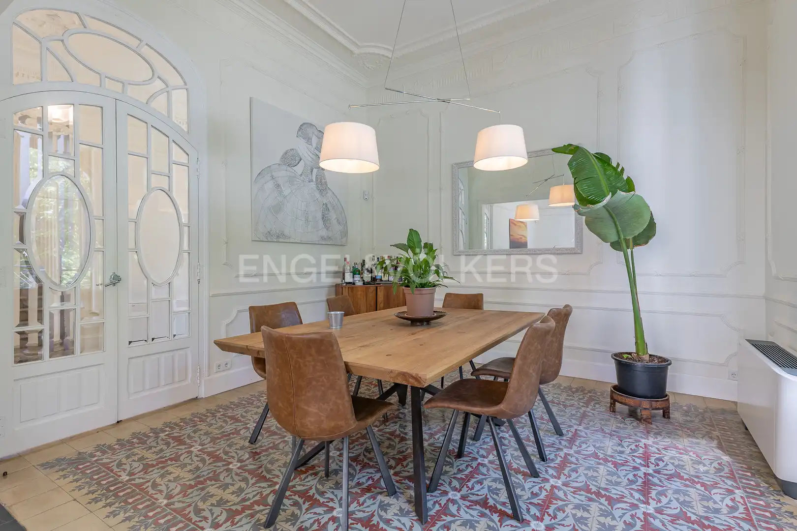Dining room of Houses for rent in Sant Cugat del Vallès  with Air Conditioner, Heating and Private garden