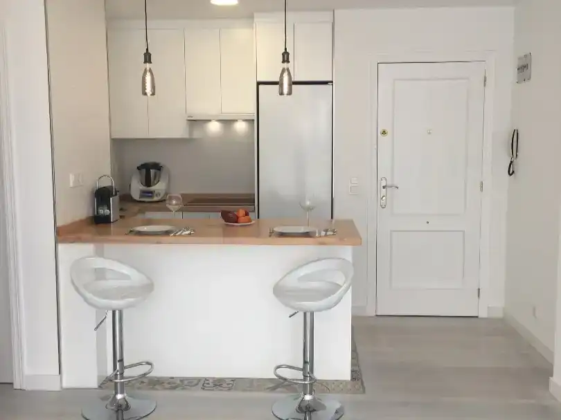Kitchen of Flat for sale in Santander  with Balcony
