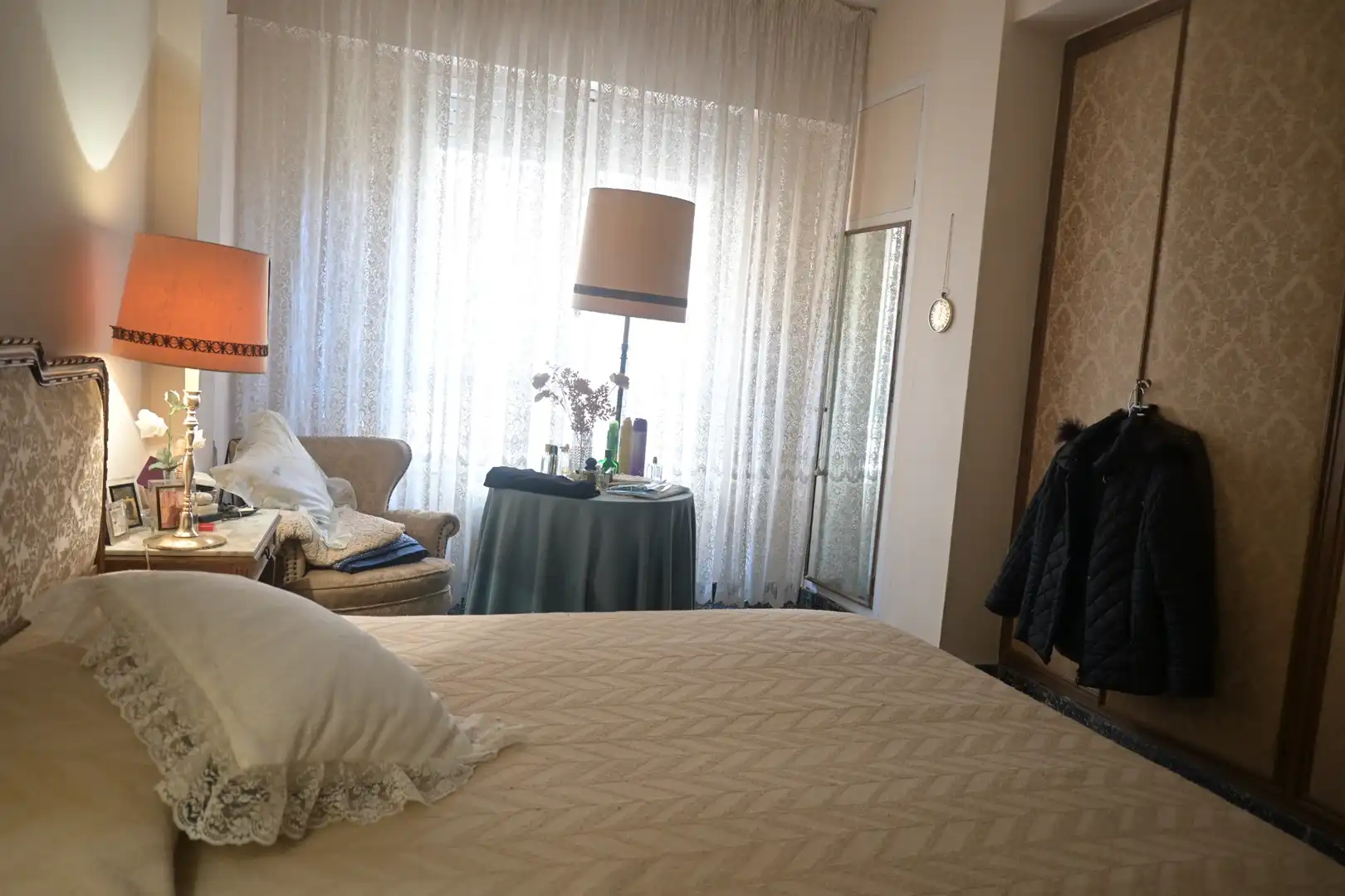 Schlafzimmer von Wohnung zum Verkauf in Castellón de la Plana / Castelló de la Plana mit Klimaanlage und Balkon
