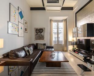 Living room of Apartment to rent in  Madrid Capital  with Air Conditioner, Heating and Parquet flooring