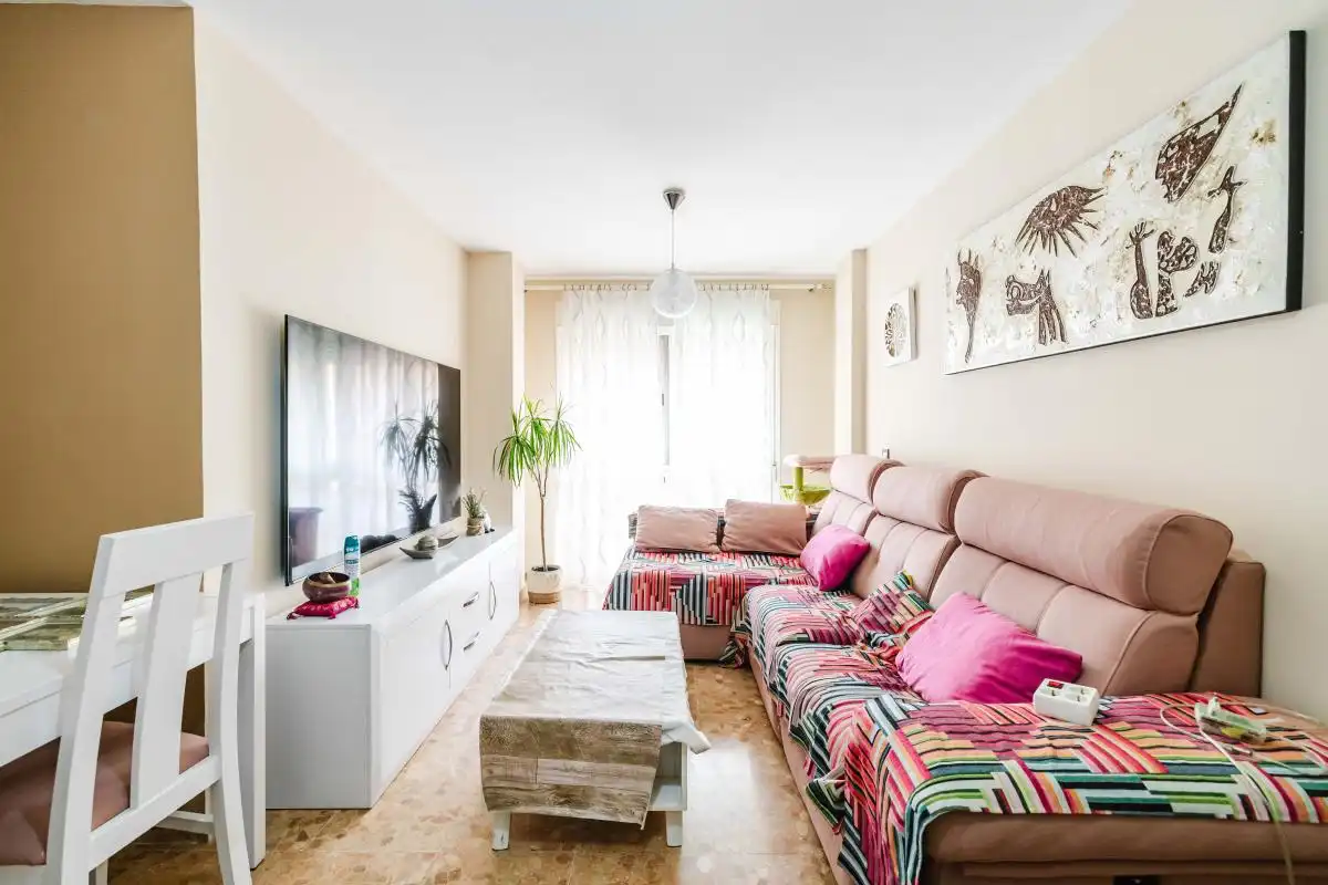 Sala de estar de Ático en venta en Málaga con Aire acondicionado, Calefacción y Jardín privado