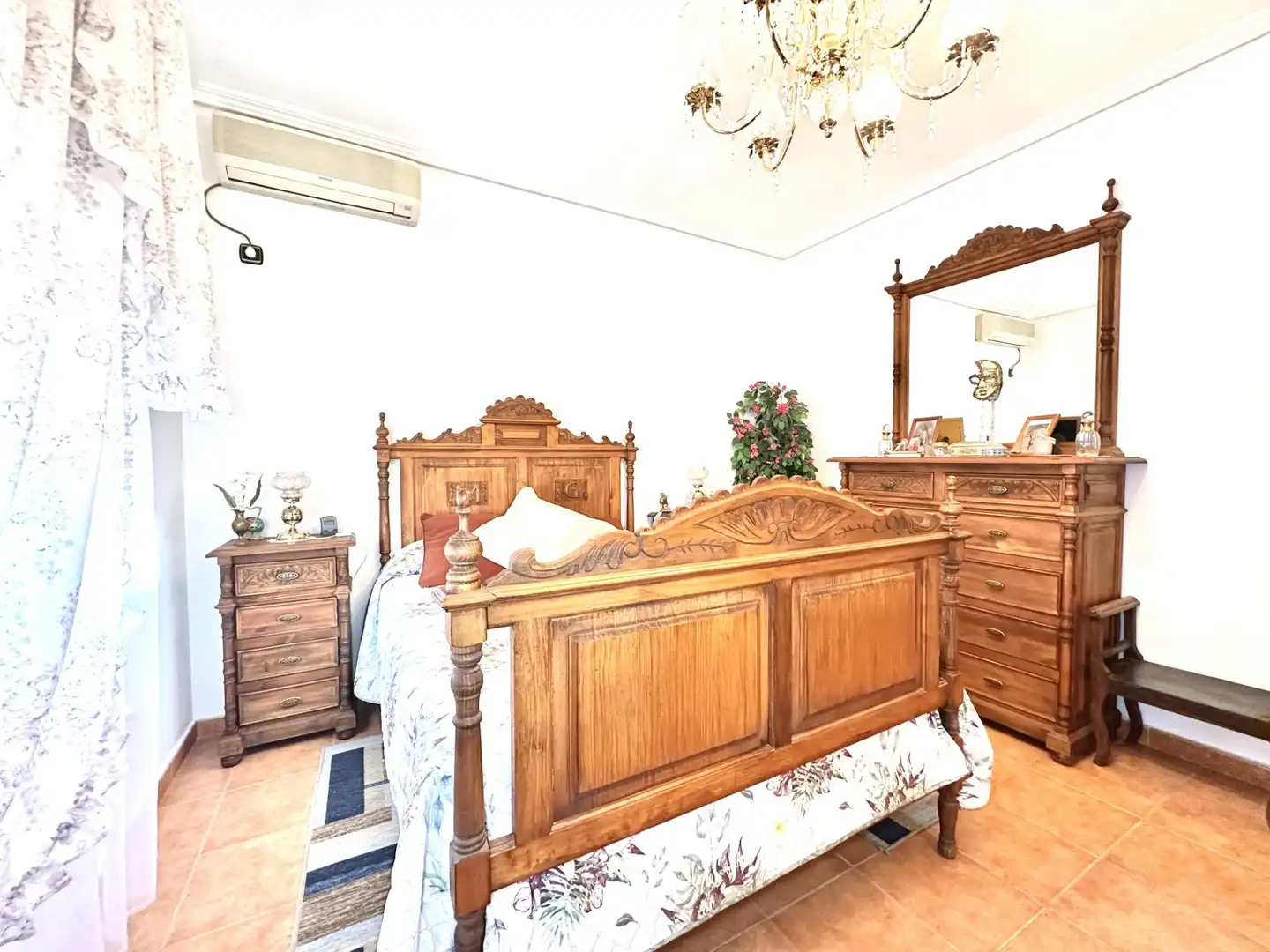 Bedroom of Houses for sale in Lorca  with Air Conditioner