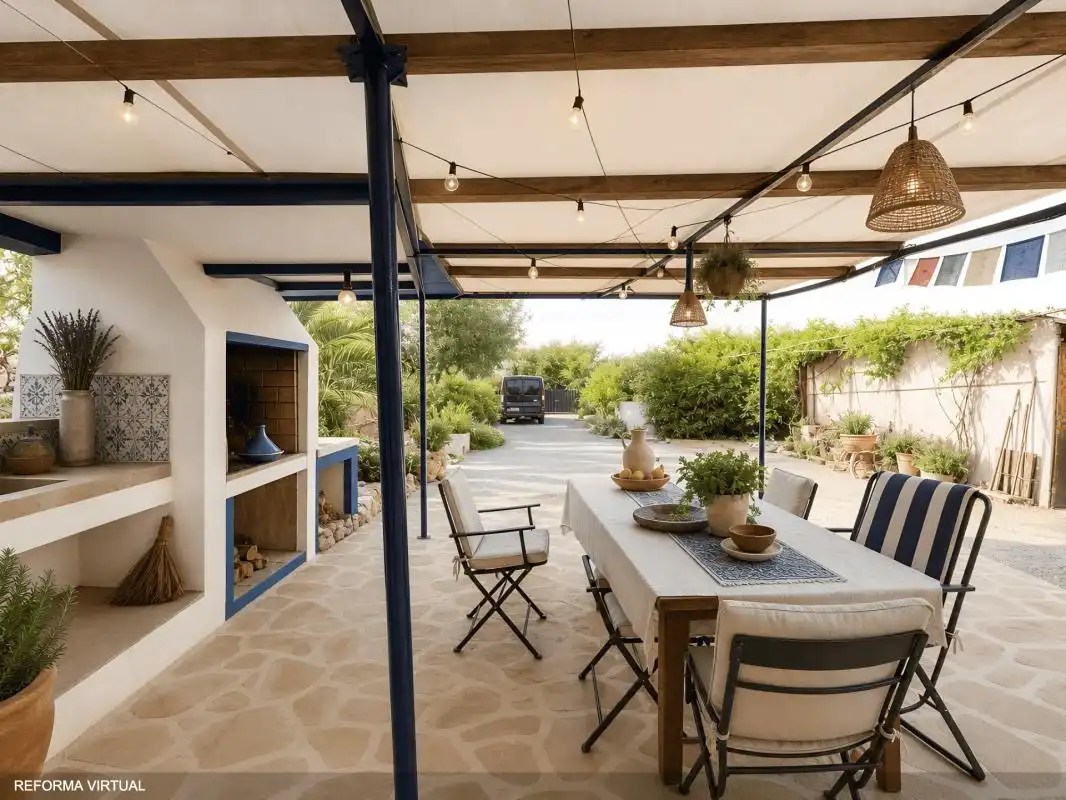 Terrassa de Finca rústica en venda en Pedralba amb Calefacció, Jardí privat i Terrassa