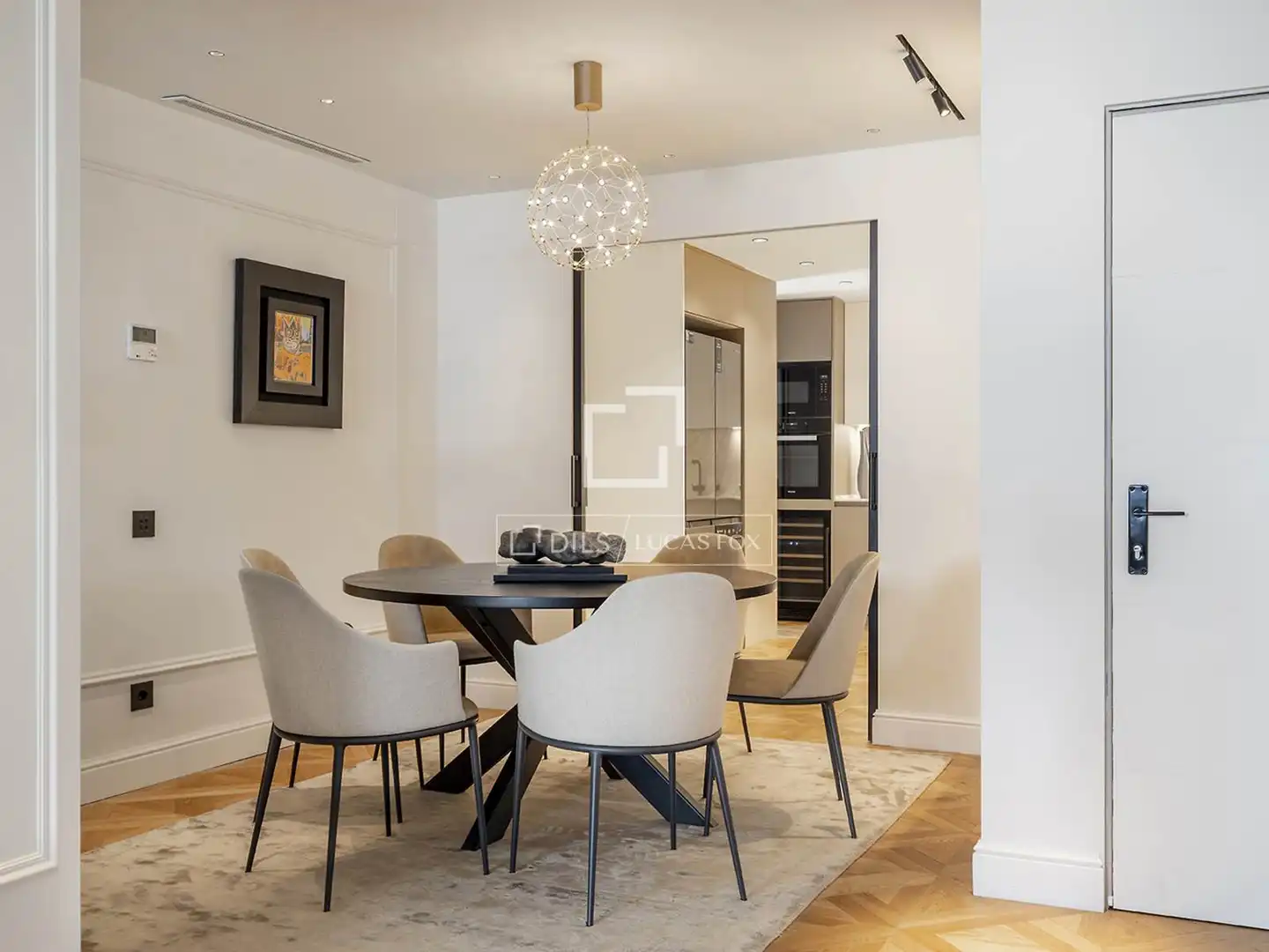 Dining room of Flat for sale in Barcelona  with Air Conditioner, Heating and Parquet flooring