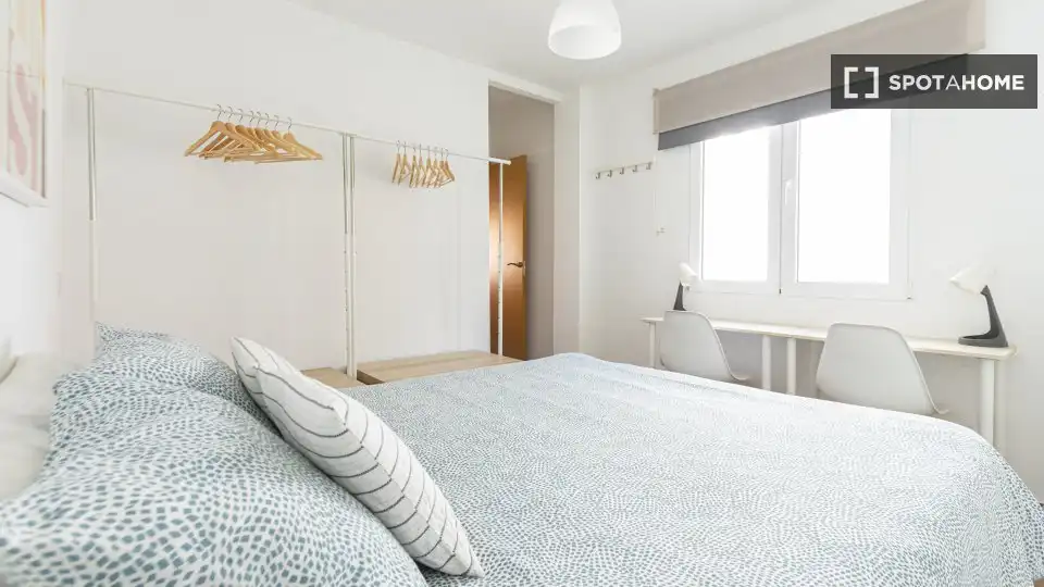 Bedroom of Flat for rent in Madrid  with Air Conditioner, Heating and Furnished