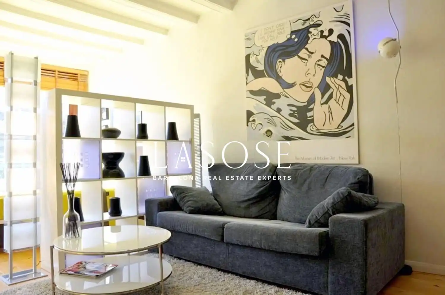 Living room of Study for rent in Barcelona  with Furnished
