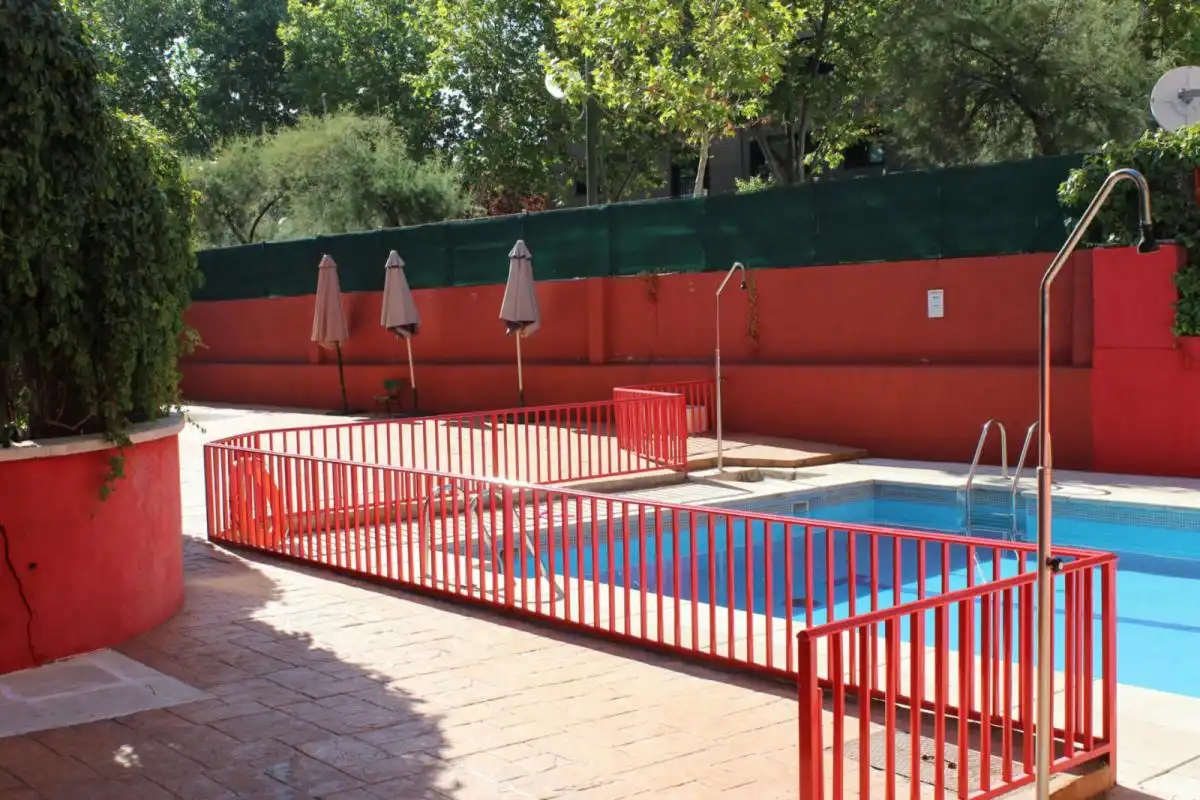 Swimming pool of Apartments for rent in Madrid  with Air Conditioner, Heating and Furnished