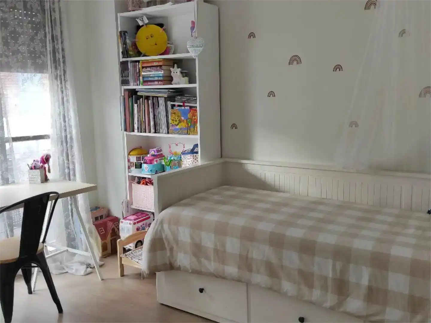 Schlafzimmer von Wohnung zur Miete in Málaga Capital mit Klimaanlage und Schwimmbad
