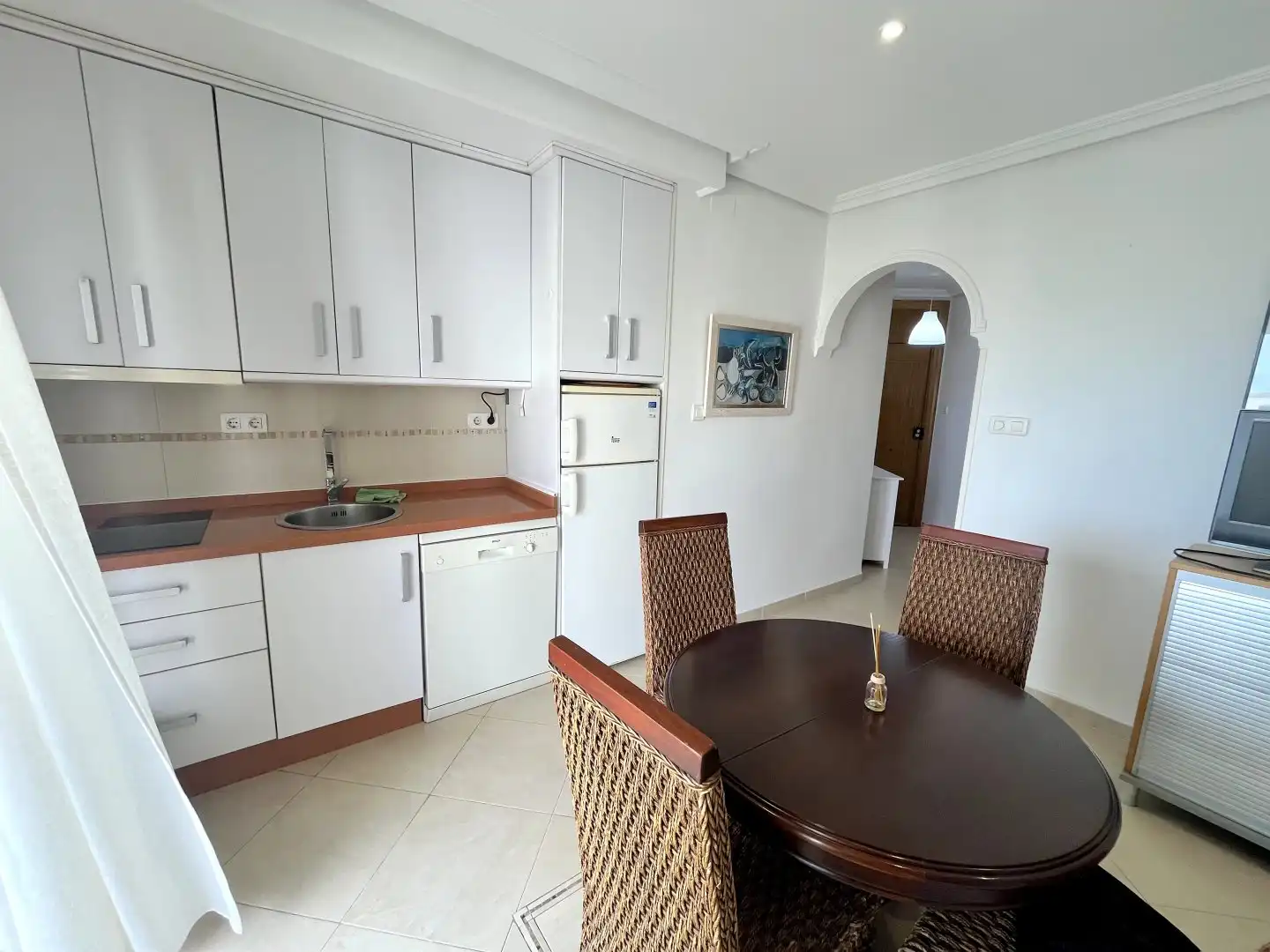 Kitchen of Flat for sale in Salobreña  with Swimming Pool, Furnished and Balcony