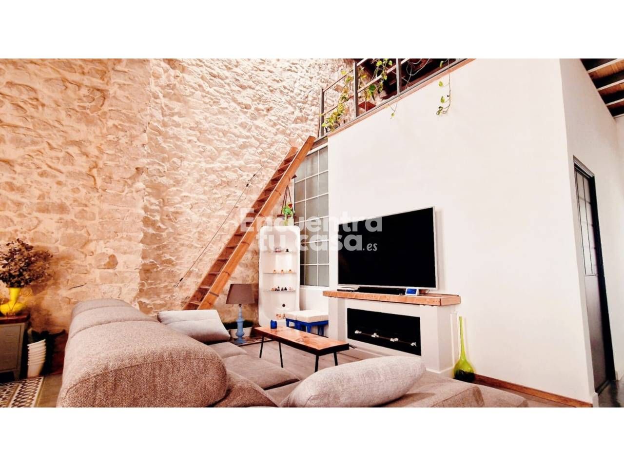 Sala d'estar de Casa adosada en venda en Alicante / Alacant amb Aire condicionat, Calefacció i Terrassa