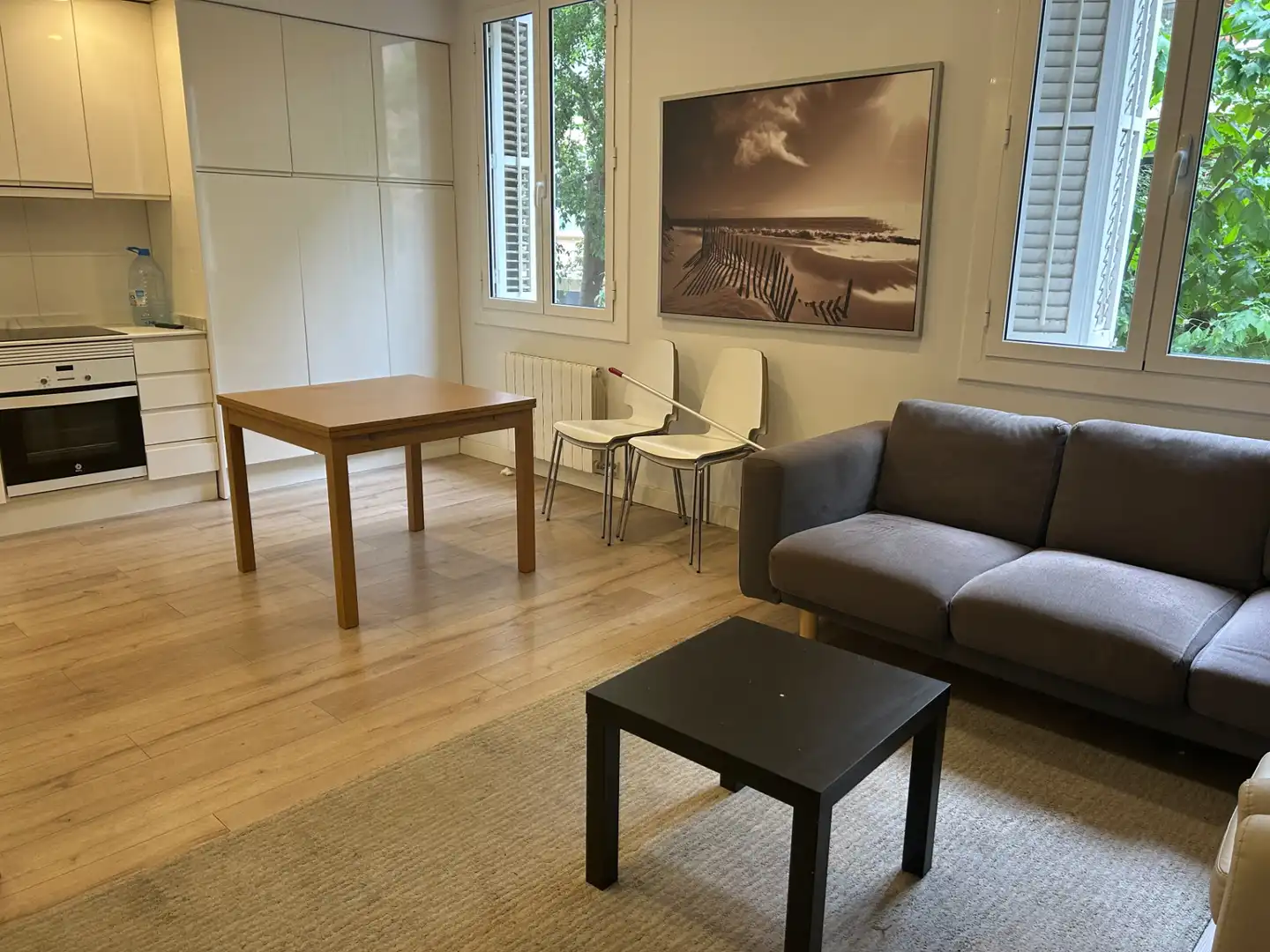 Sala de estar de Piso en venta en Barcelona con Aire acondicionado, Calefacción y Parquet