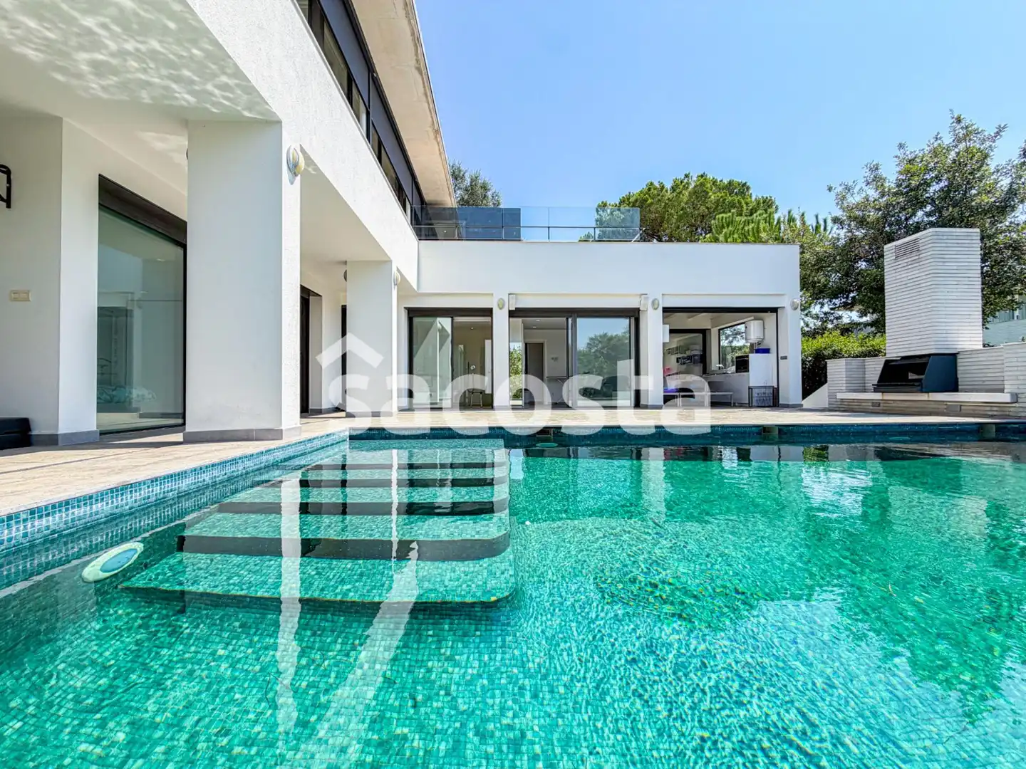 Piscina de Casa o chalet en venta en Caldes de Malavella con Aire acondicionado, Calefacción y Jardín privado