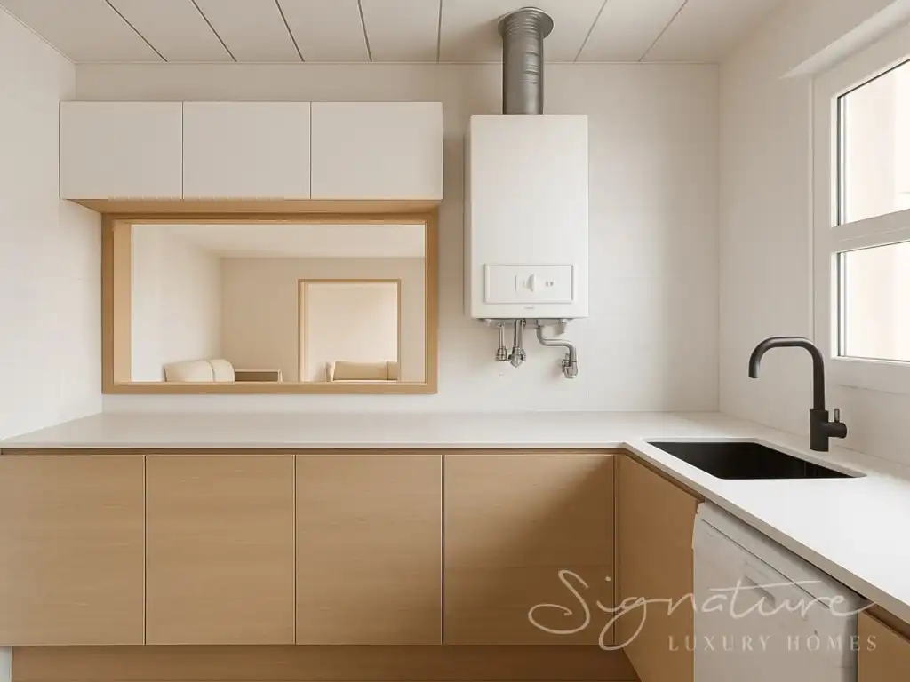Kitchen of Attic for sale in Sant Cugat del Vallès  with Air Conditioner, Terrace and Swimming Pool