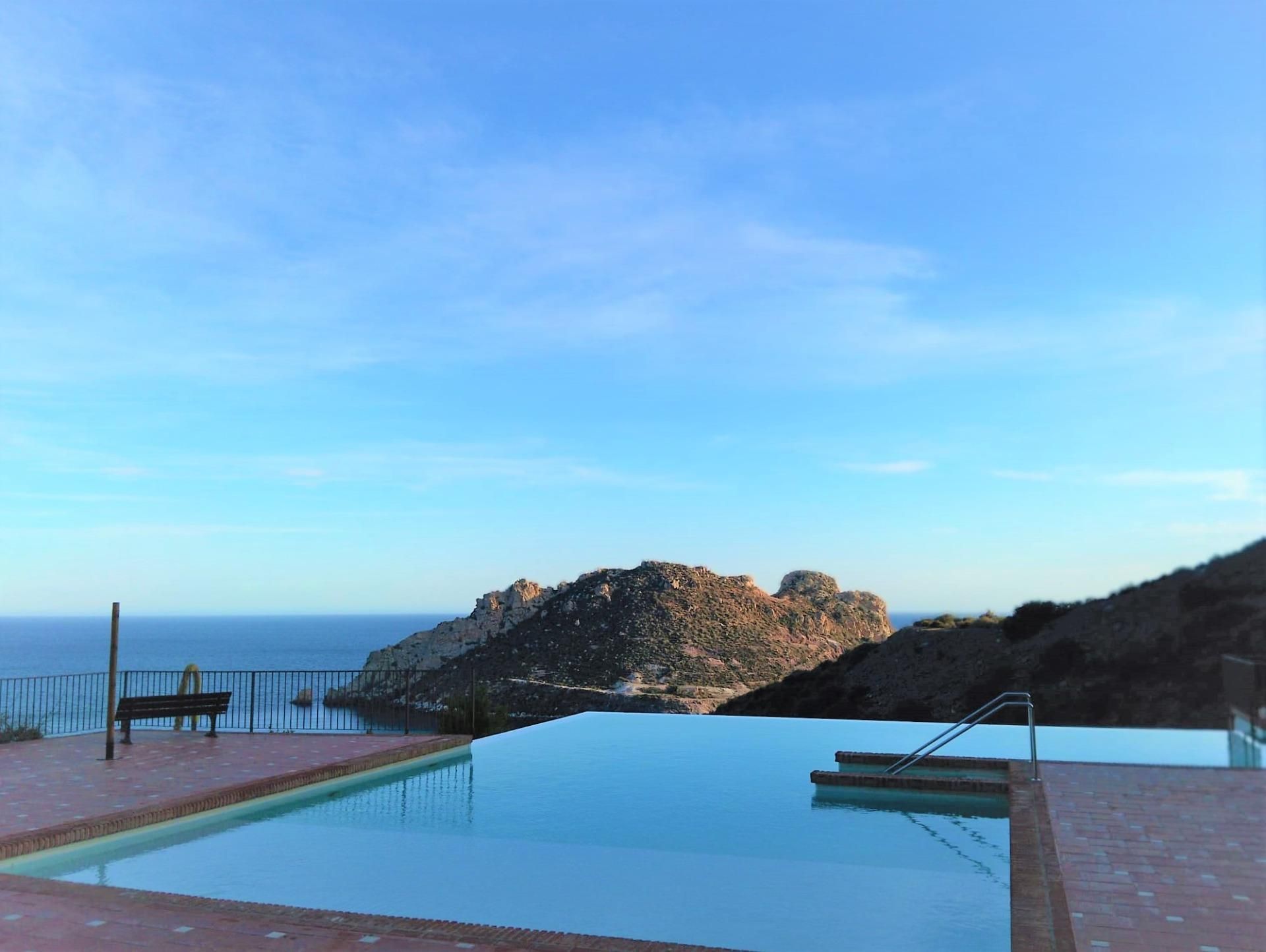 Swimming pool of Apartment for sale in Águilas  with Air Conditioner, Heating and Private garden