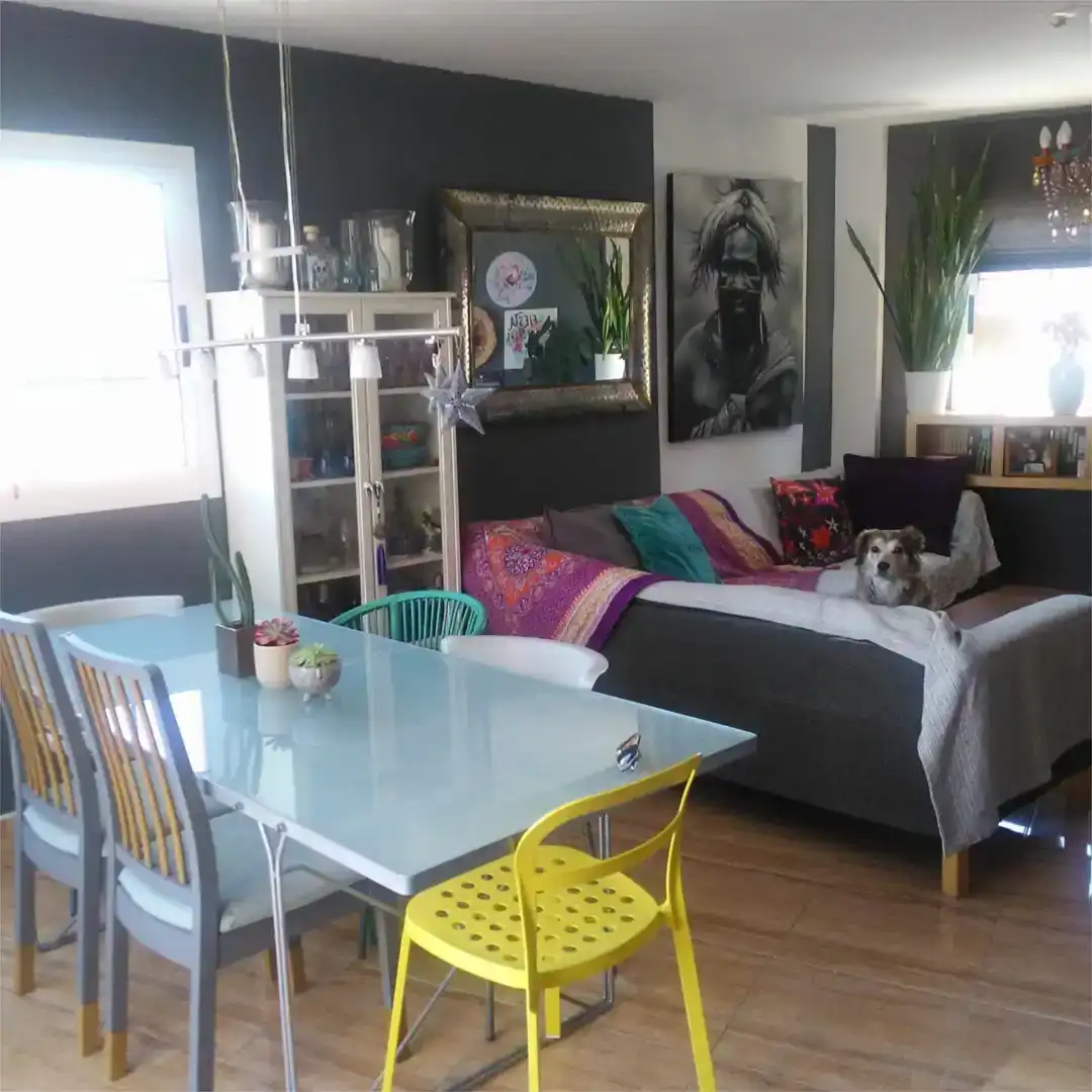 Sala d'estar de Àtic per a compartir en Ofra - Costa Sur