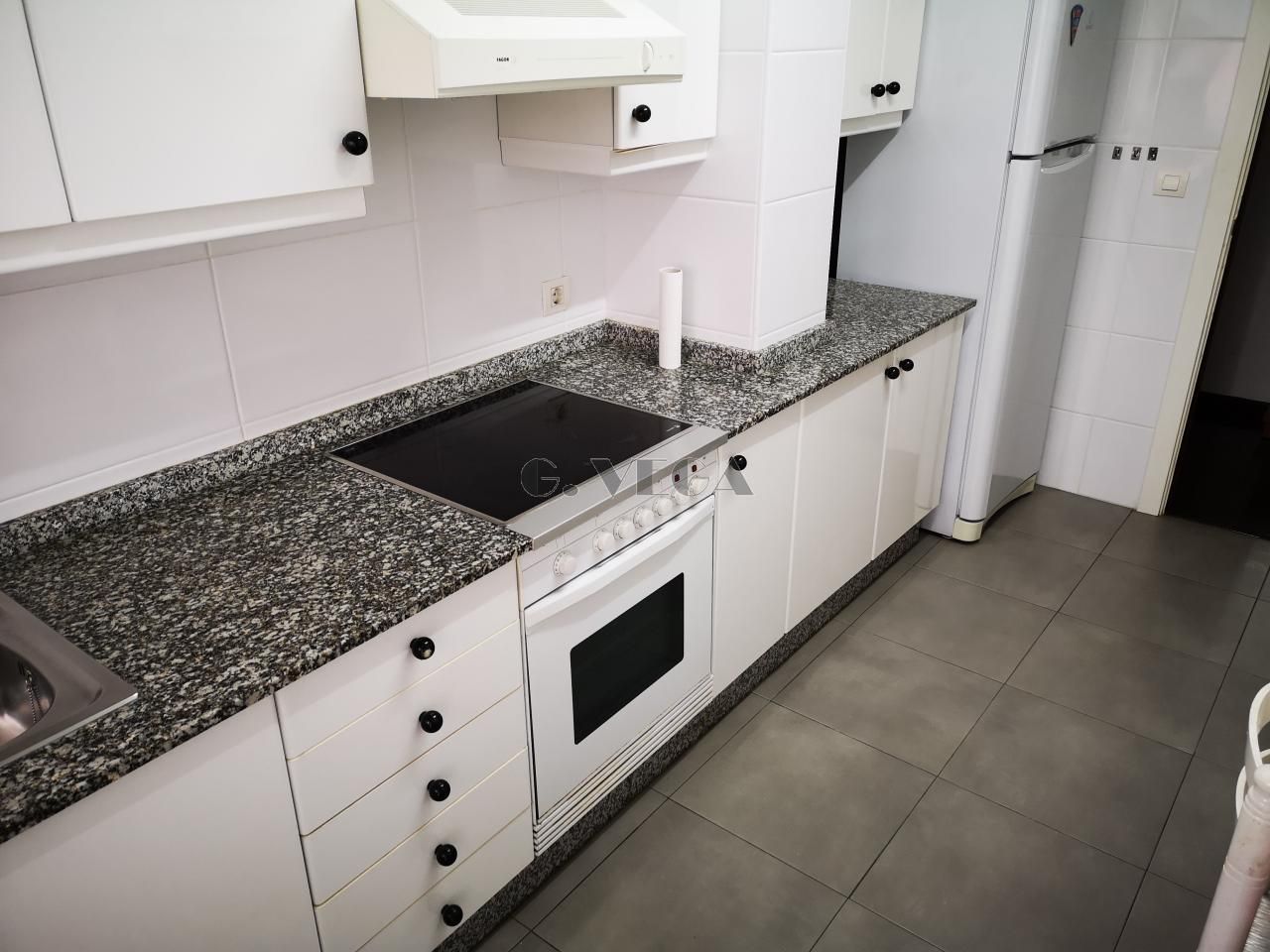 Kitchen of Flat to rent in Vigo   with Parquet flooring, Terrace and Furnished