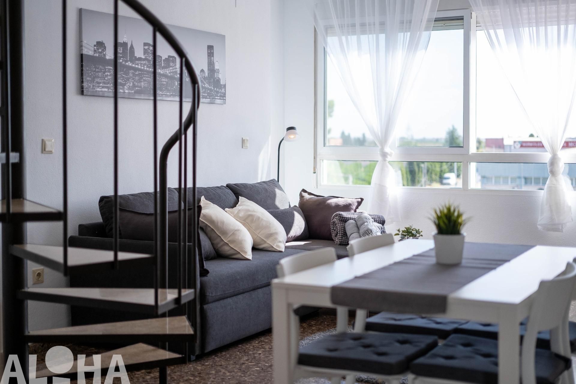 Sala d'estar de Apartament de lloguer en Alfara del Patriarca amb Terrassa