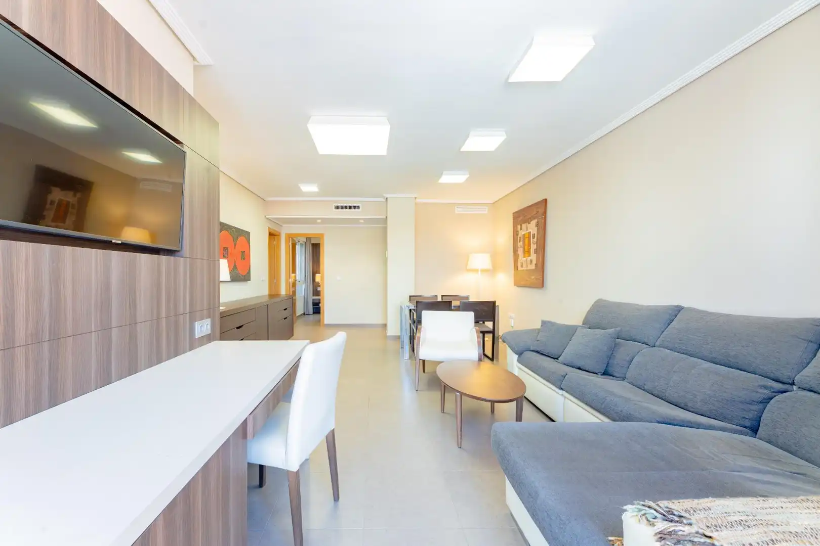 Sala de estar de Piso en venta en La Vall d'Uixó con Aire acondicionado y Amueblado