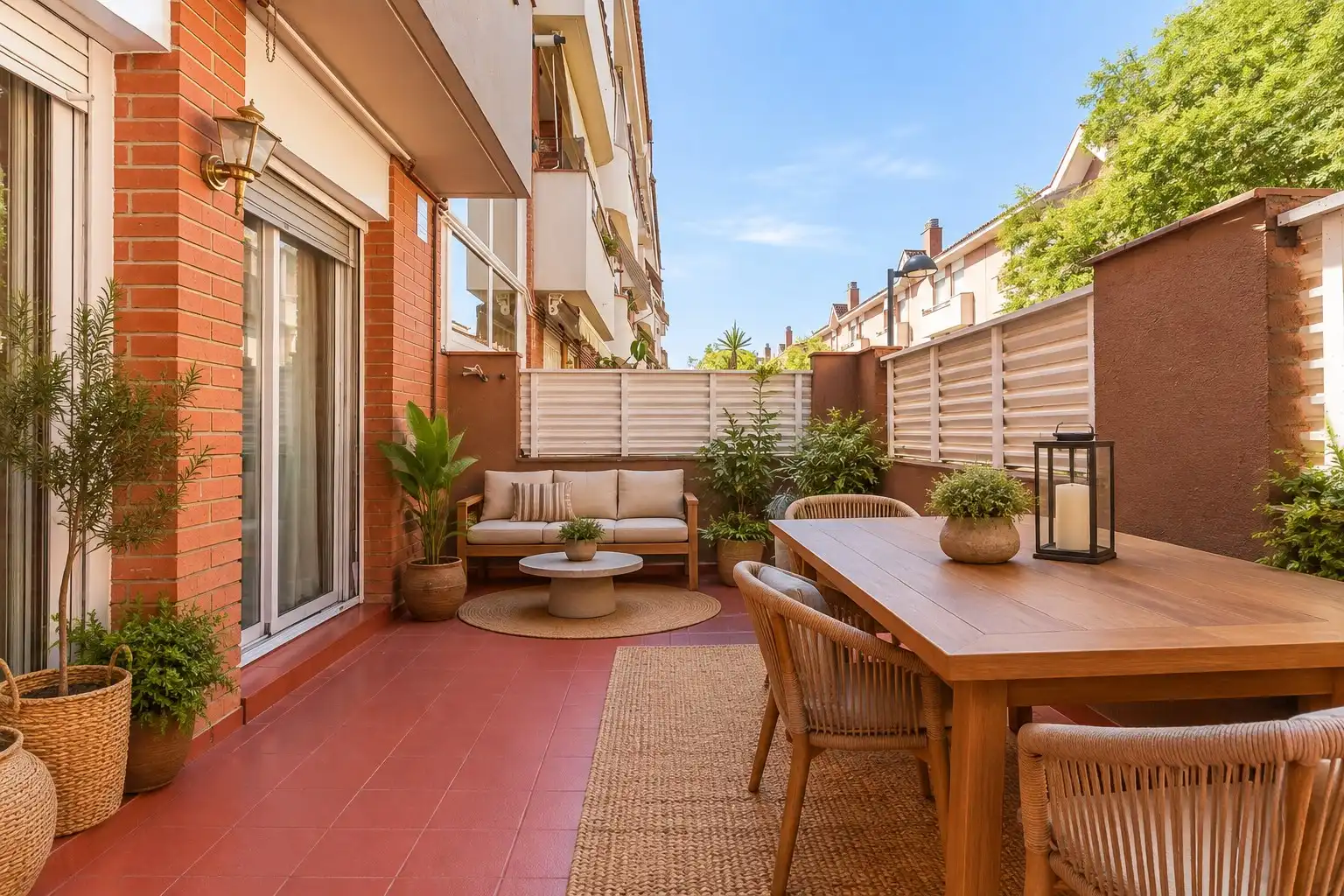 Terrasse von Erdgeschoss zum Verkauf in Rubí mit Klimaanlage, Heizung und Terrasse
