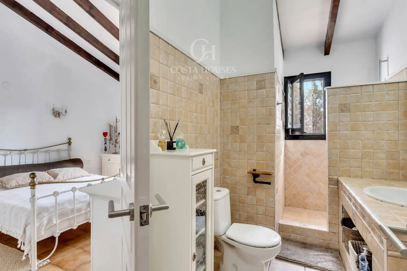 Bathroom of Houses for sale in Jávea / Xàbia  with Air Conditioner, Heating and Private garden