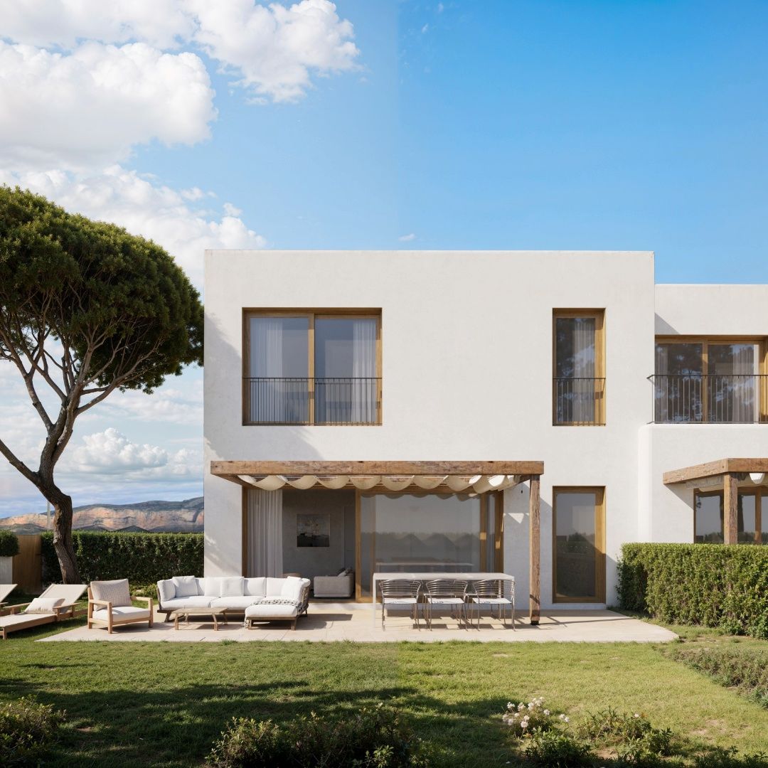 Exterior view of House or chalet for sale in Gata de Gorgos  with Air Conditioner, Heating and Private garden