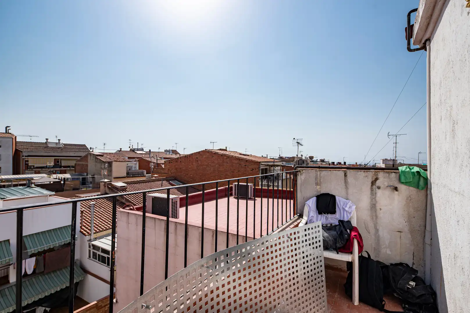 Terrasse von Dachboden zum Verkauf in Mataró mit Parkett, Terrasse und Ofen