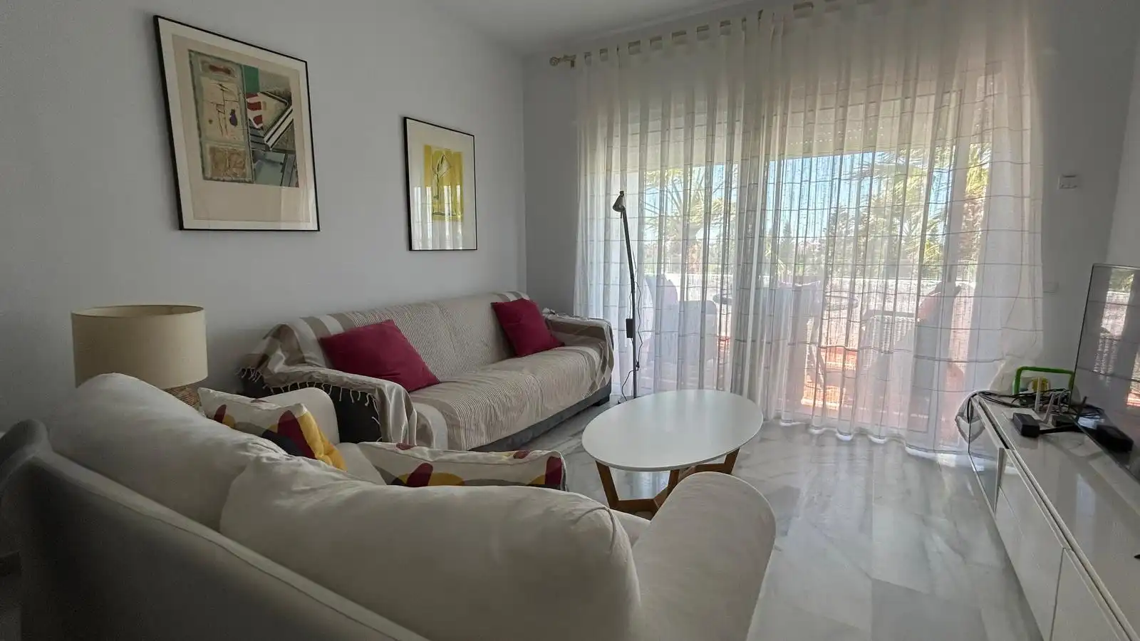 Living room of Flat for sale in Rota  with Terrace, Storage room and Furnished