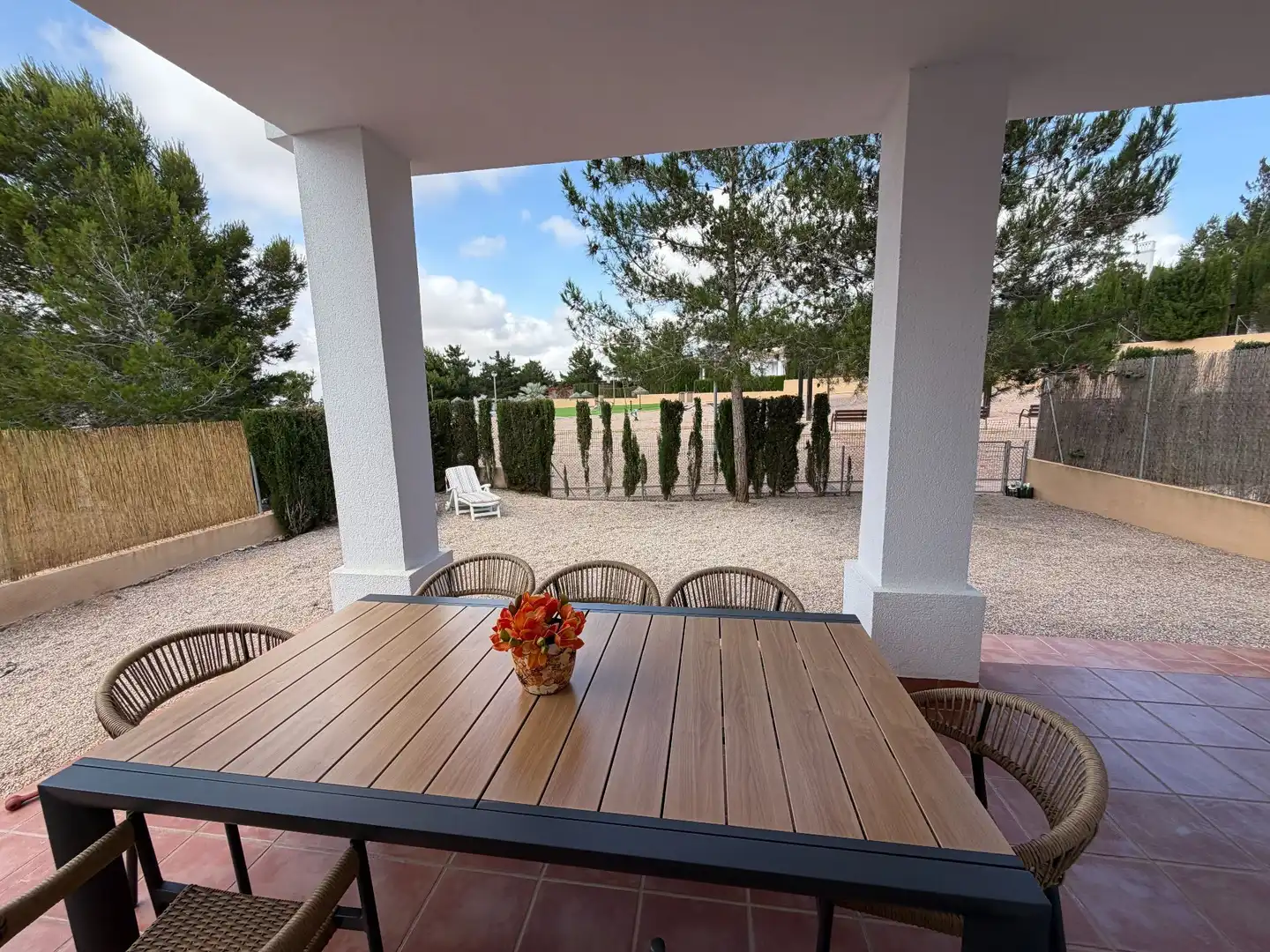 Terraza de Casa o chalet en venta en Fuente Álamo de Murcia con Aire acondicionado, Jardín privado y Terraza