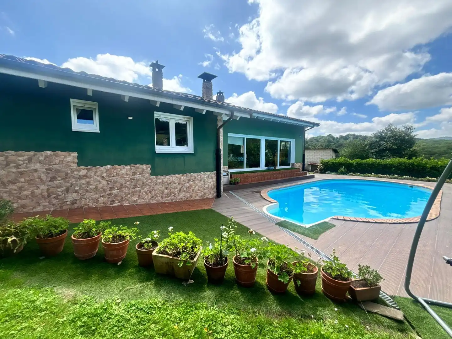 Swimming pool of Houses for sale in Langreo  with Heating, Private garden and Terrace