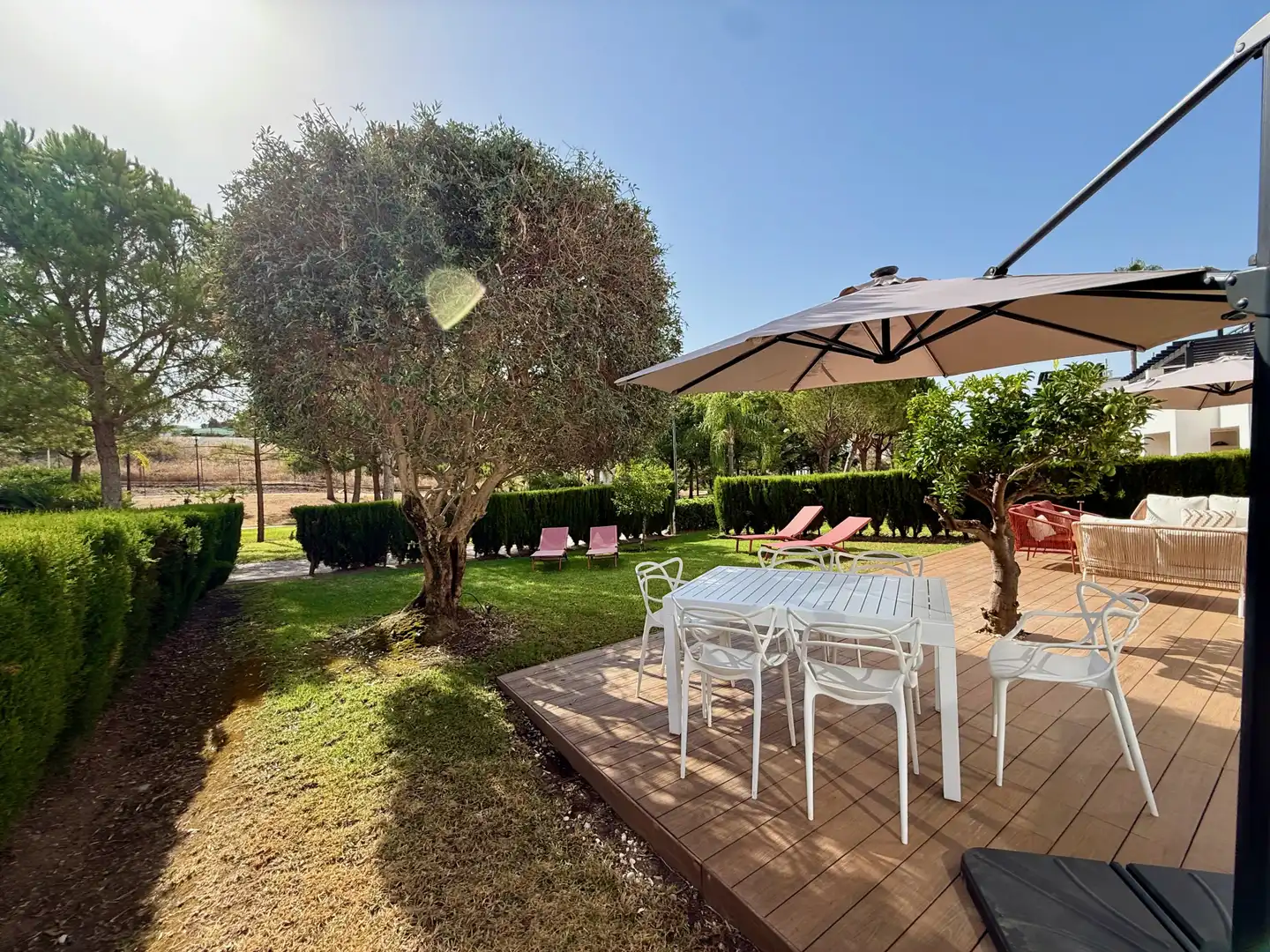 Garten von Einfamilien-Reihenhaus zur Miete in Las Chapas - El Rosario