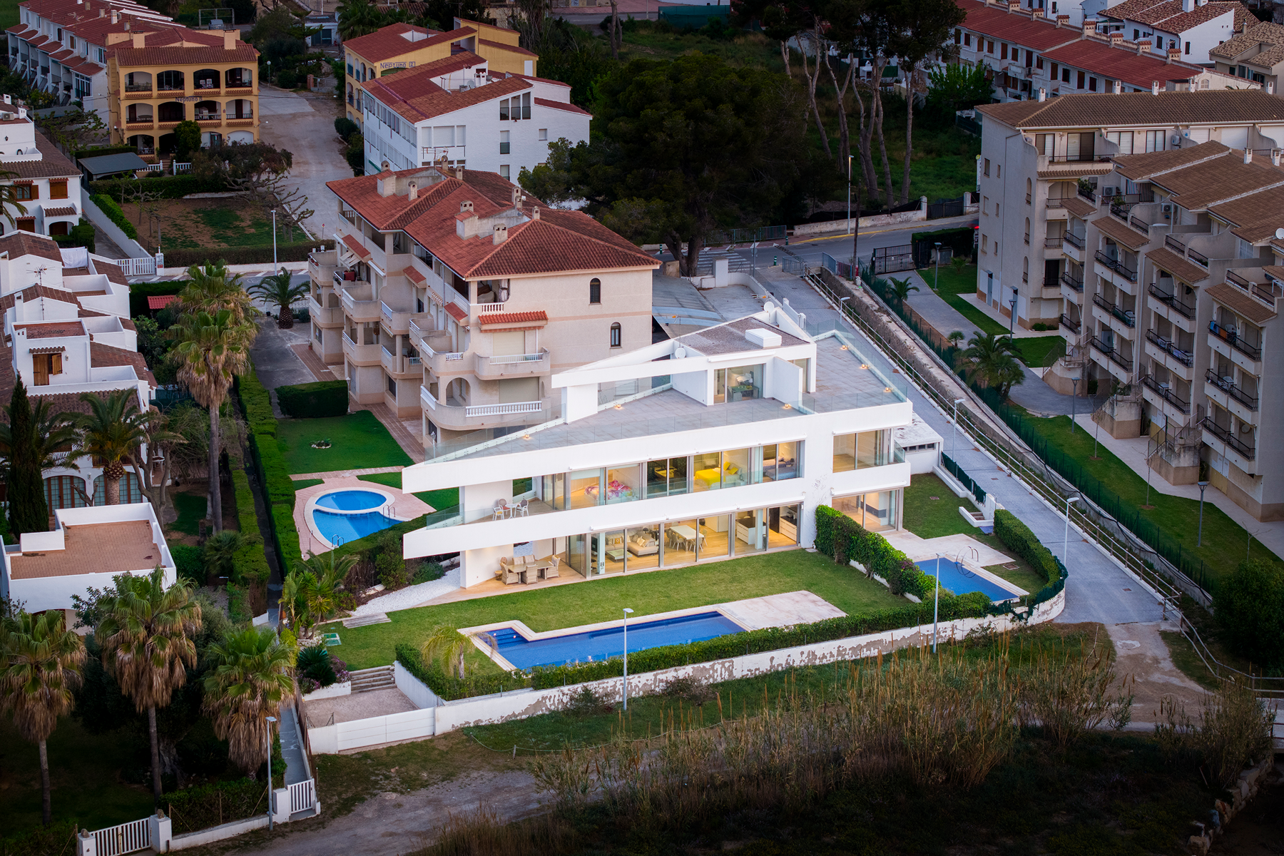 Exterior view of Single-family semi-detached for sale in Alcalà de Xivert  with Air Conditioner, Heating and Private garden