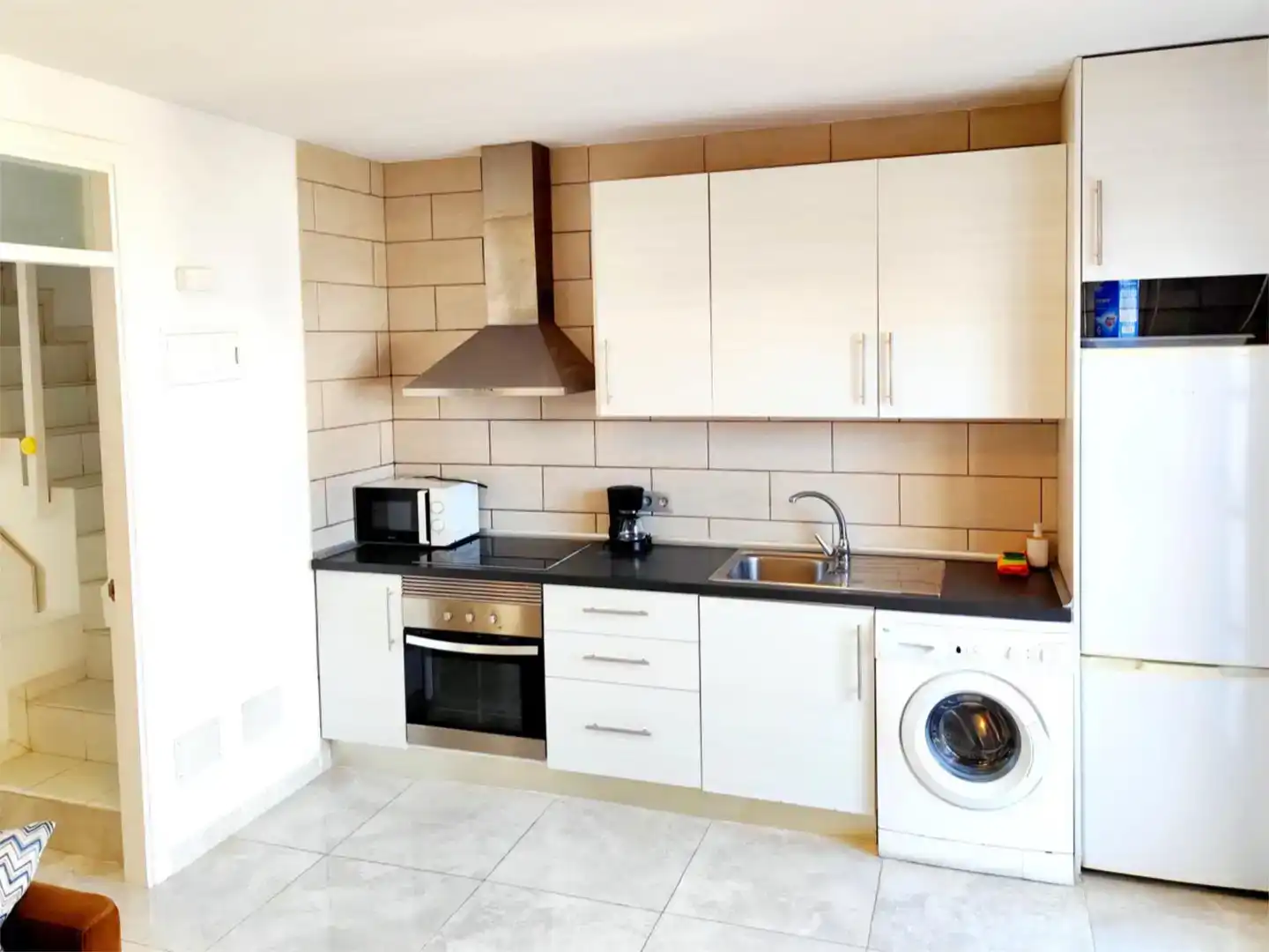 Küche von Maisonette zur Miete in Adeje mit Privatgarten, Schwimmbad und Möbliert