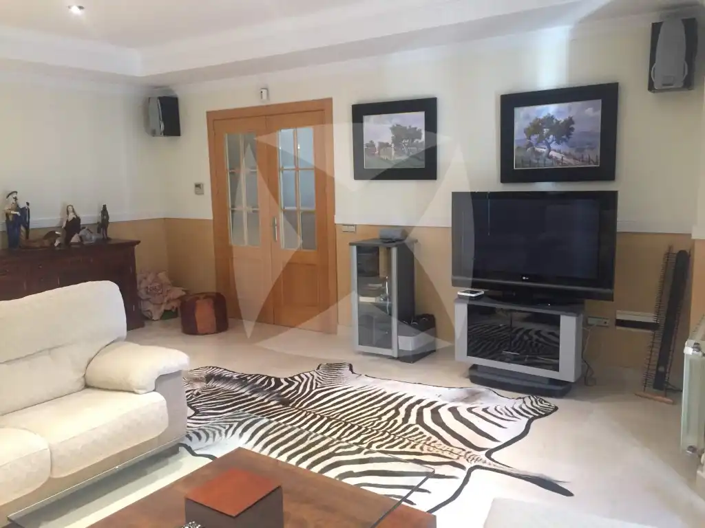 Sala d'estar de Casa o xalet en venda en Badajoz amb Aire condicionat, Calefacció i Jardí privat