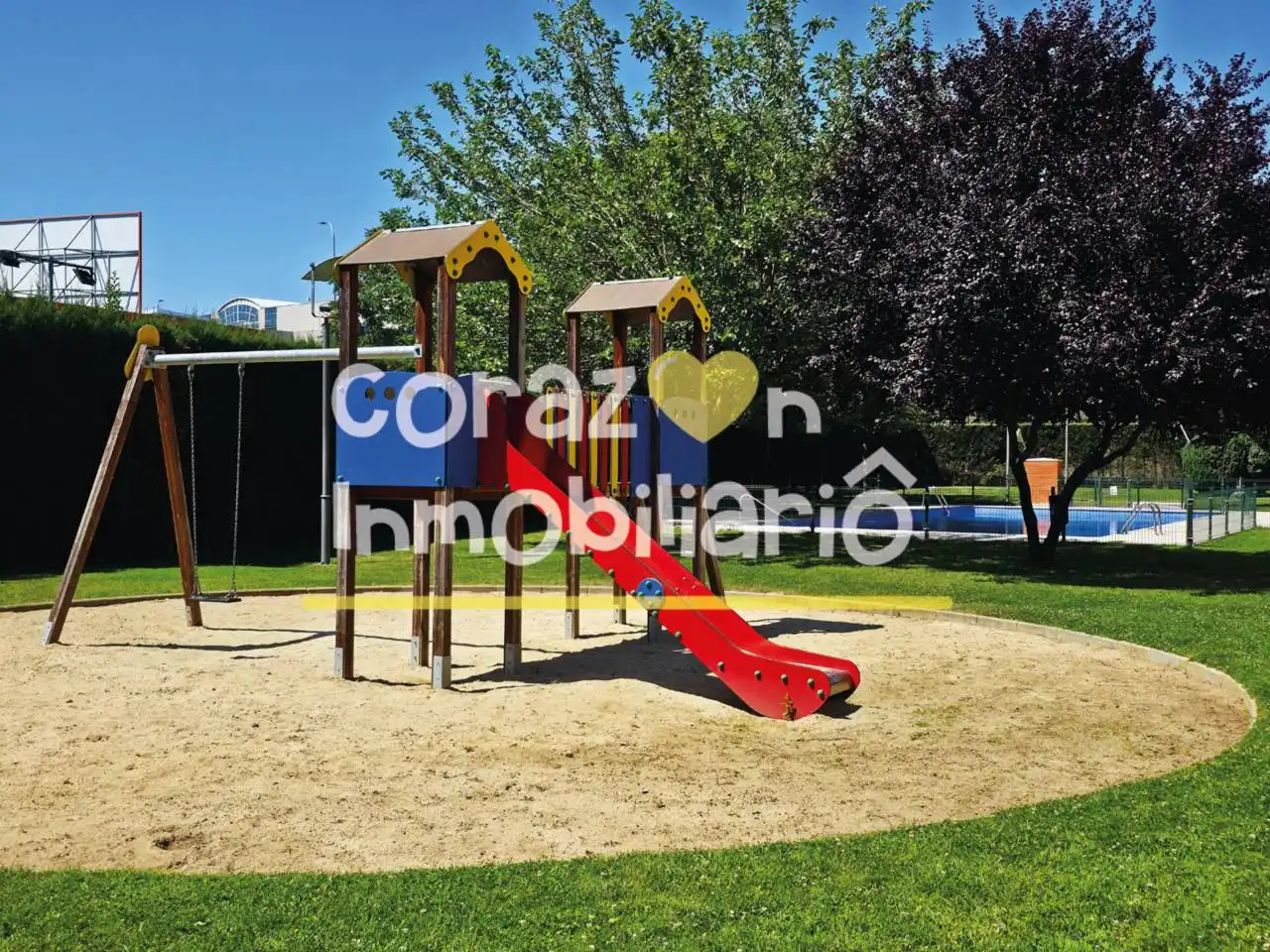 Garden of Flat for sale in Madrid  with Heating, Parquet flooring and Storage room