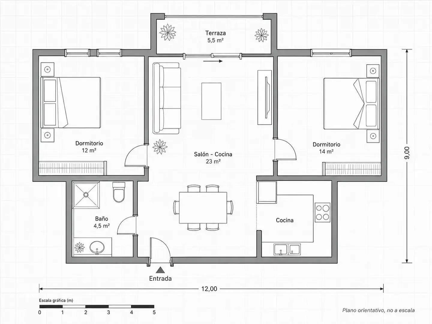 Apartamento en venta en Dénia con Aire acondicionado, Jardín privado y Terraza
