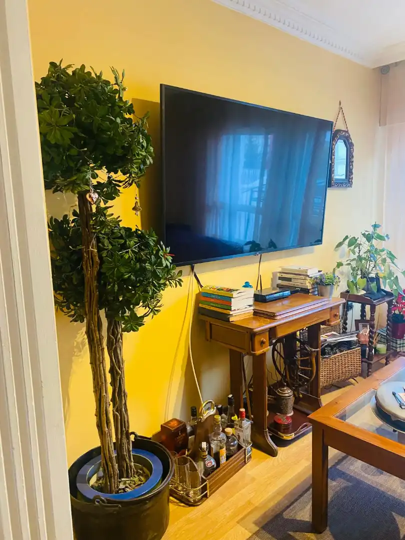Sala de estar de Casa adosada en venta en Palencia con Calefacción, Jardín privado y Parquet
