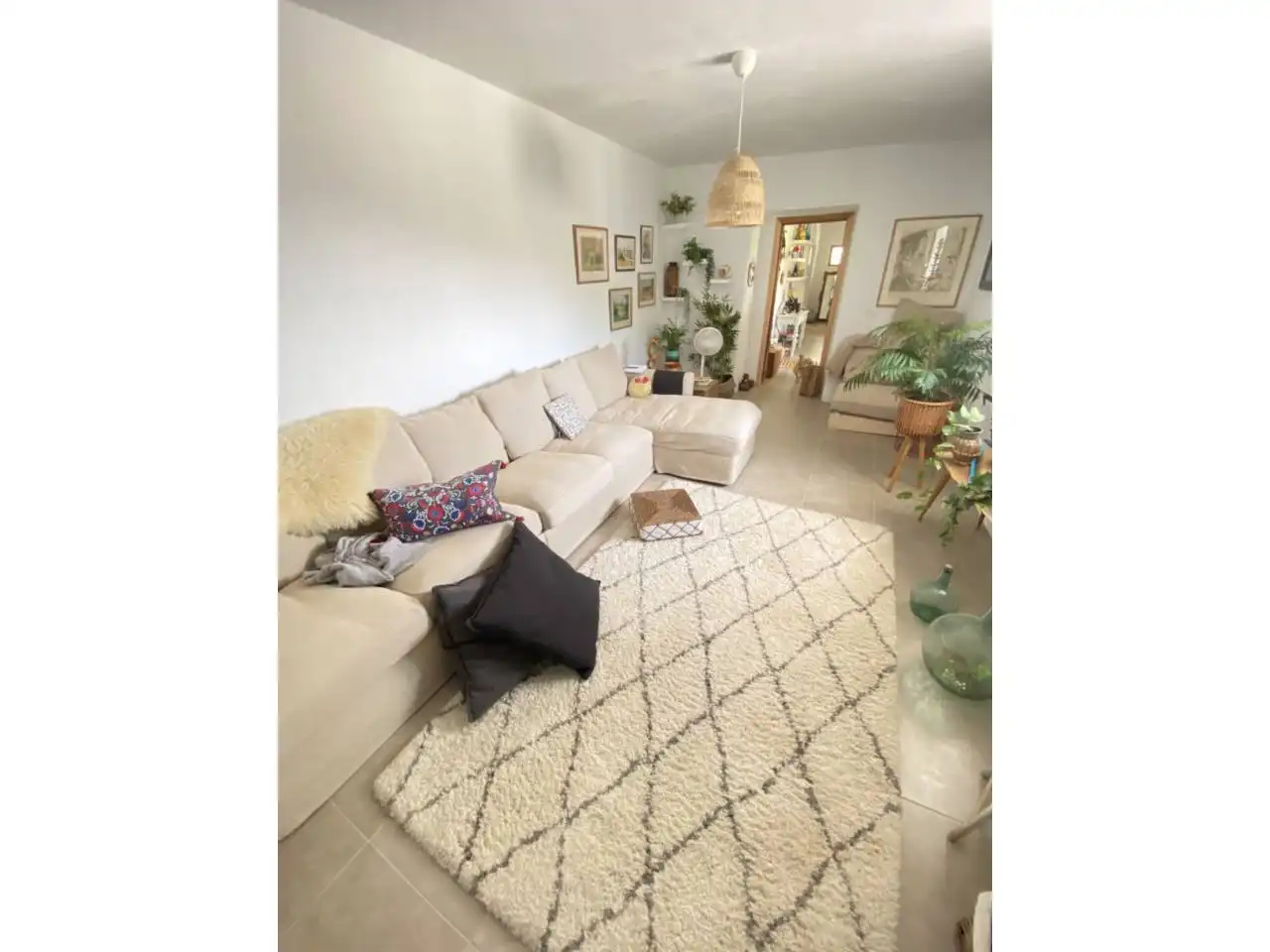 Sala d'estar de Finca rústica en venda en Fasnia amb Jardí privat, Terrassa i Moblat