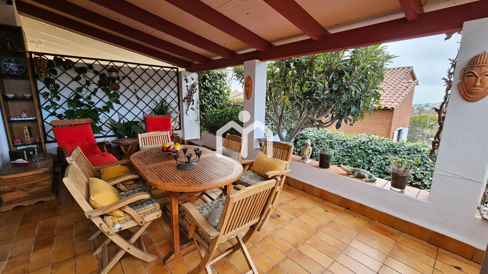Terrace of Single-family semi-detached for sale in Vilassar de Dalt  with Air Conditioner, Heating and Parquet flooring