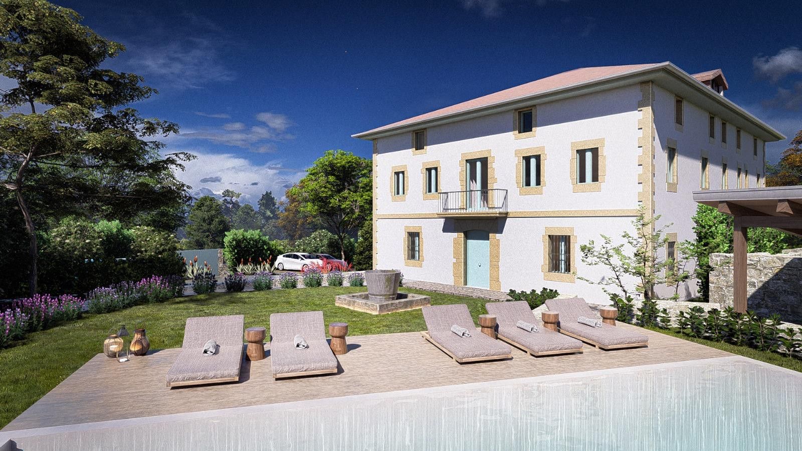 Vista exterior de Apartament en venda en Gorliz amb Calefacció, Jardí privat i Piscina