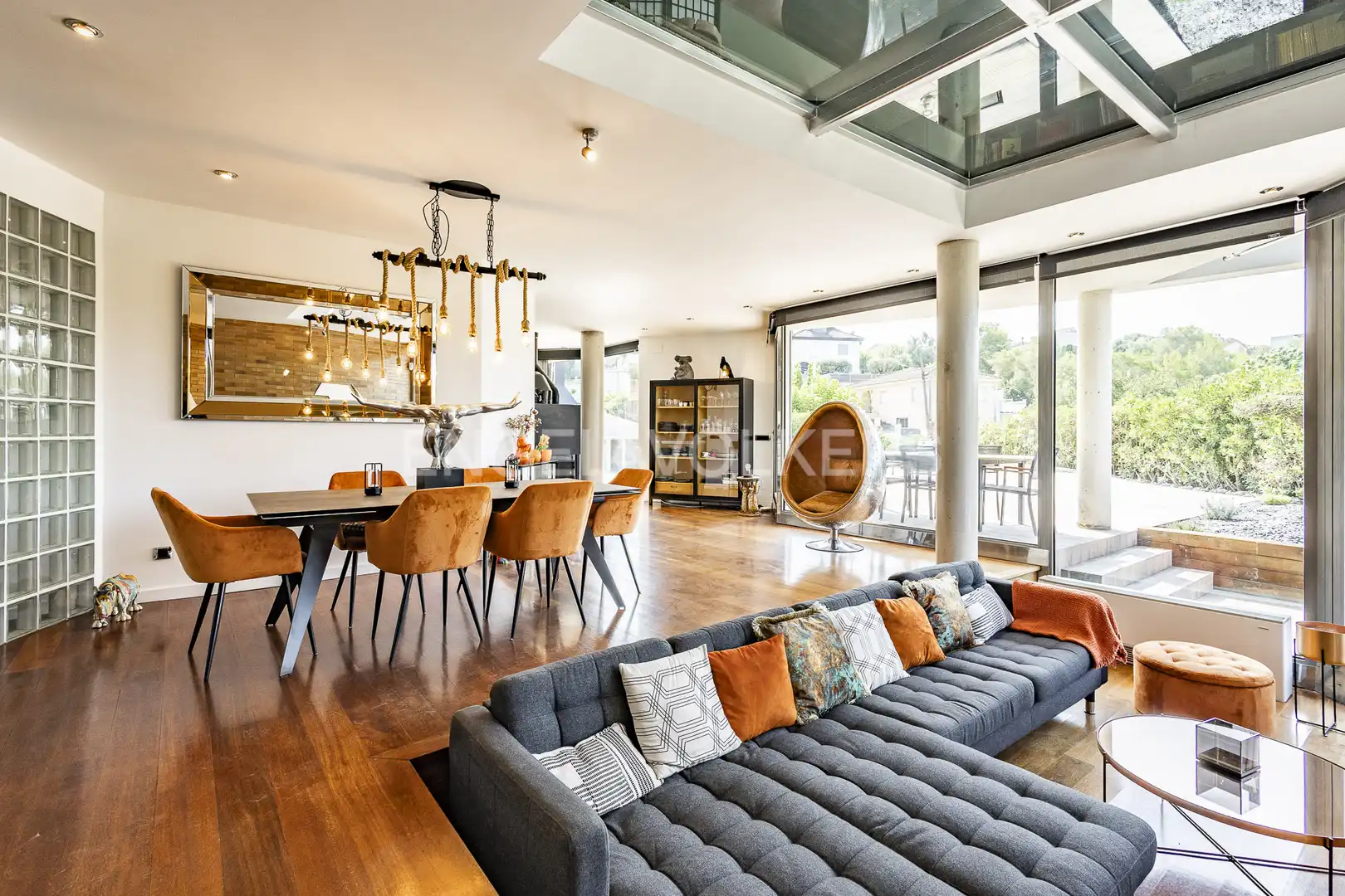 Sala de estar de Casa o chalet en venta en Olèrdola con Calefacción, Jardín privado y Parquet