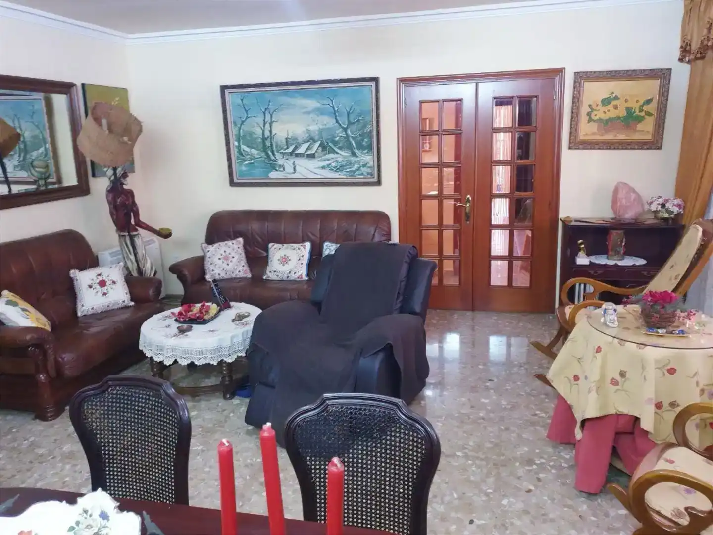 Living room of Flat for sale in El Ejido  with Air Conditioner, Private garden and Storage room